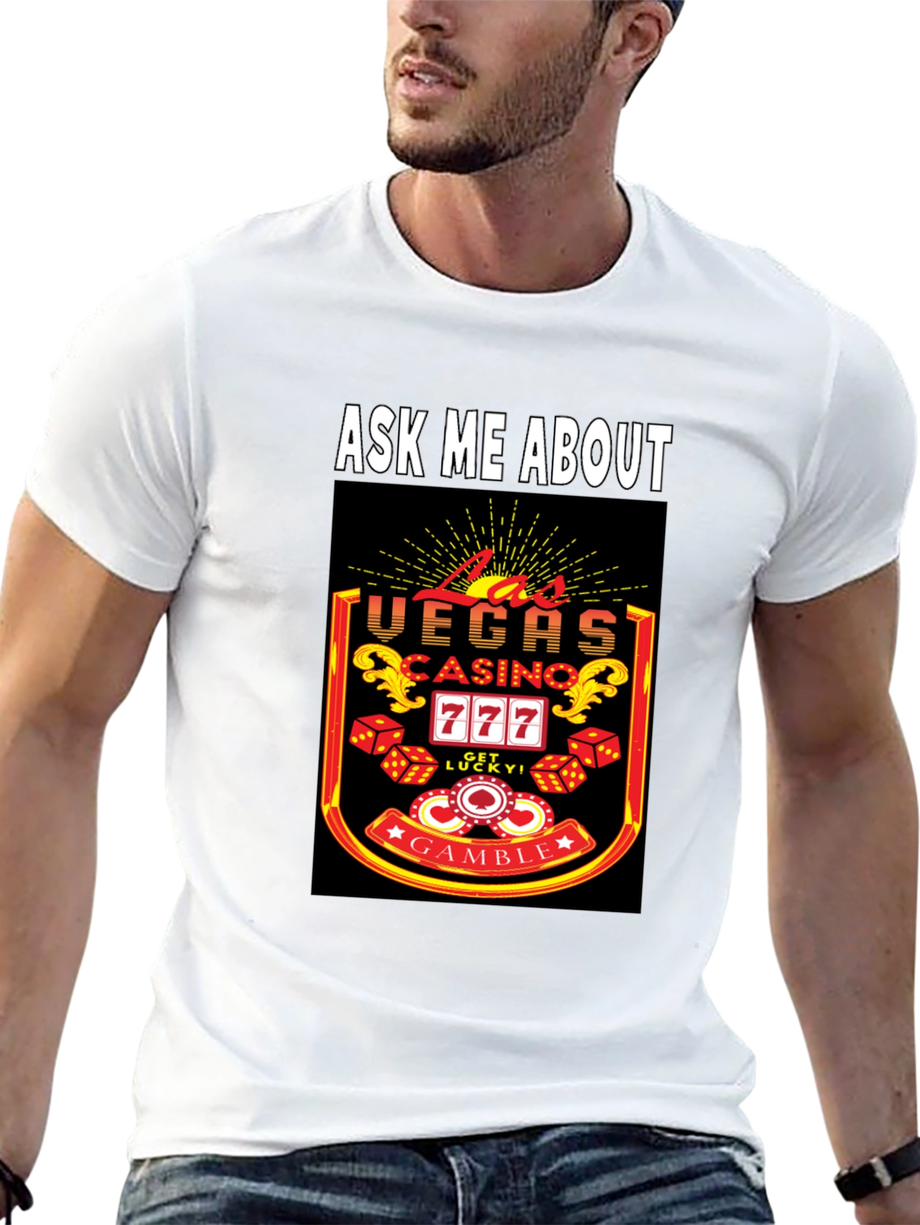 Ask Me About Las Vegas Casino T-Shirt