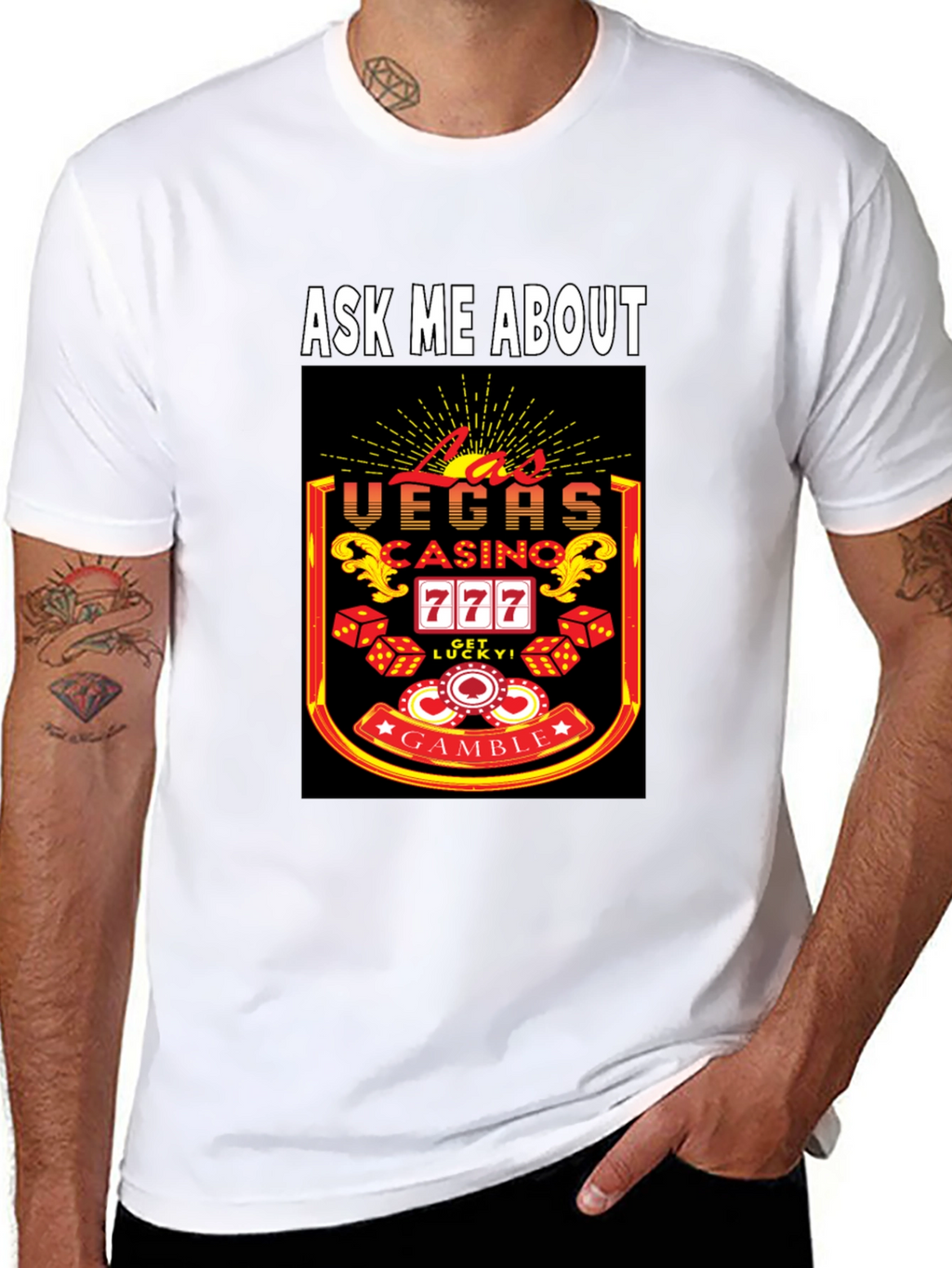 Ask Me About Las Vegas Casino T-Shirt