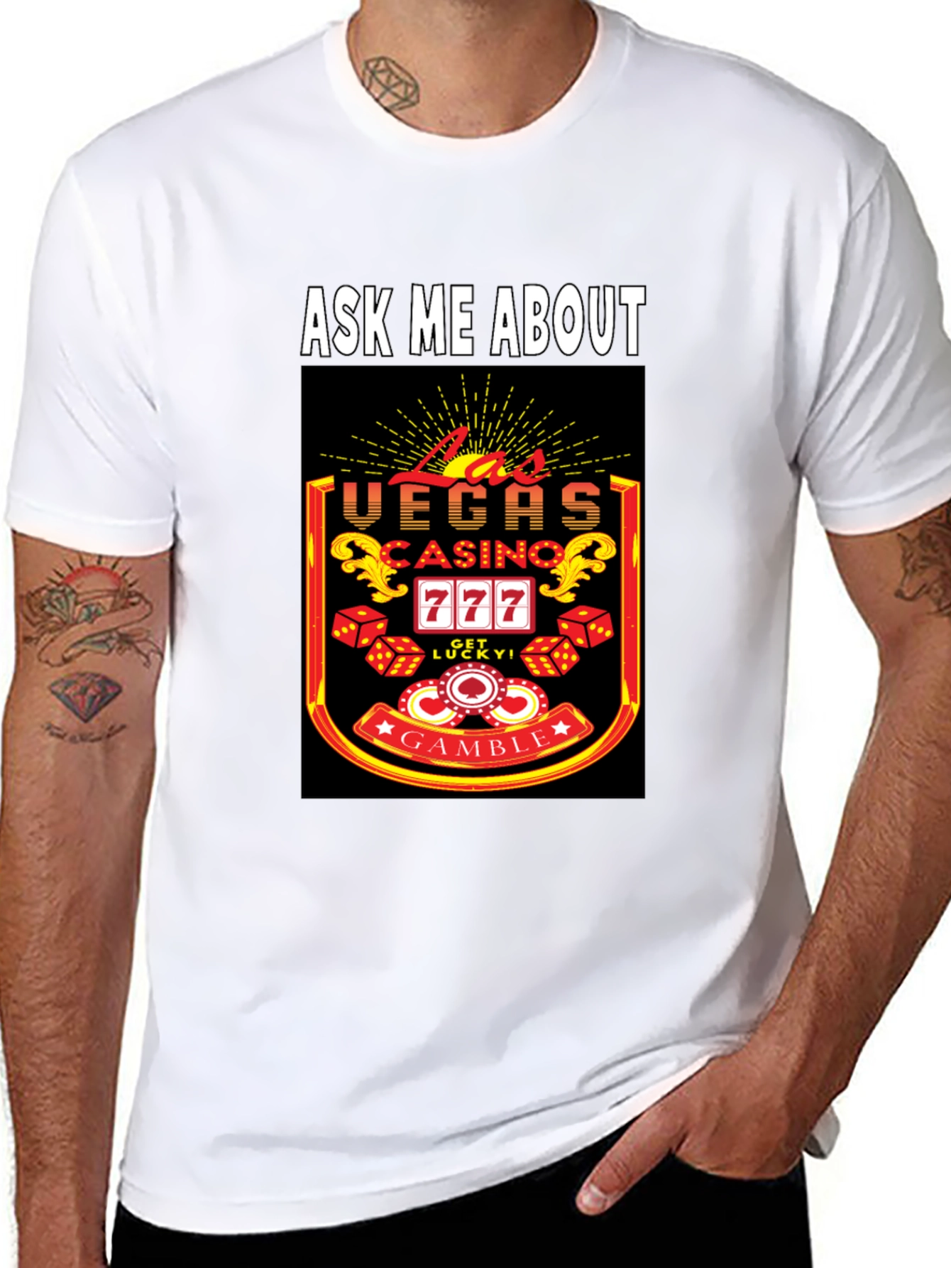 Ask Me About Las Vegas Casino T-Shirt