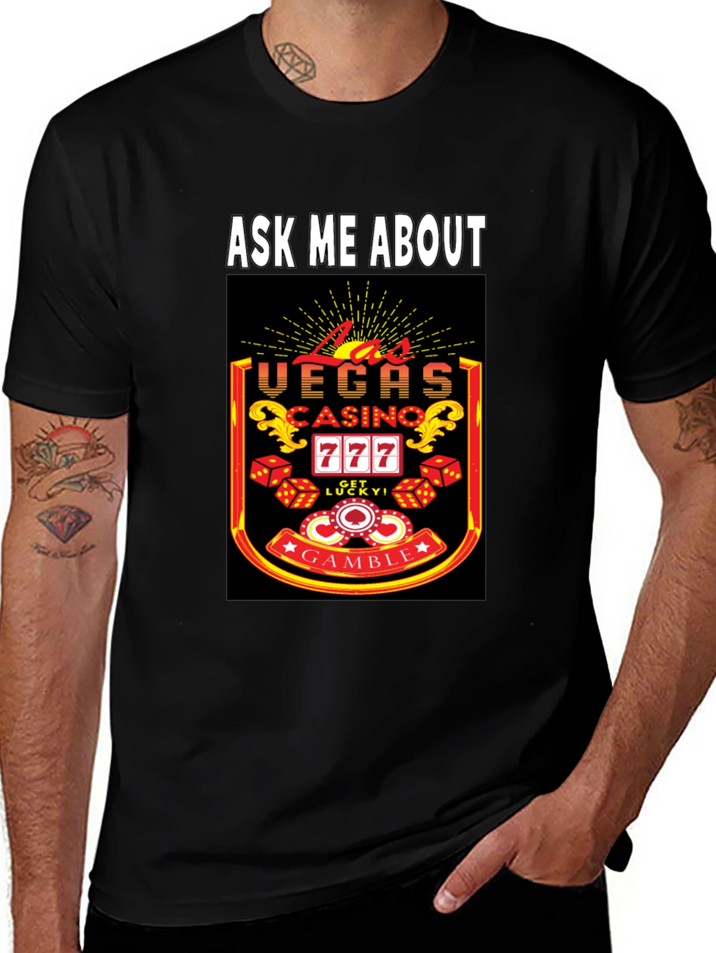 Ask Me About Las Vegas Casino T-Shirt