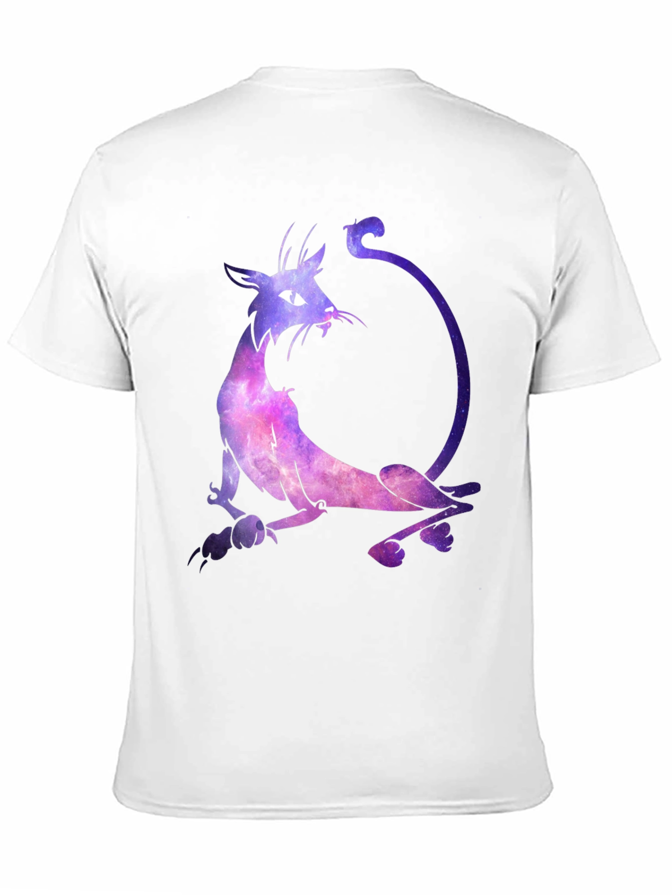 Cosmic Cat Graphic Black T-Shirt