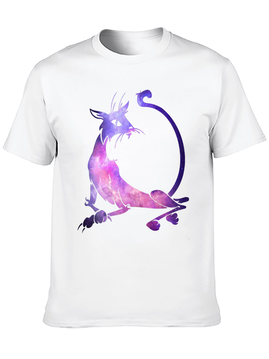 Cosmic Cat Graphic Black T-Shirt