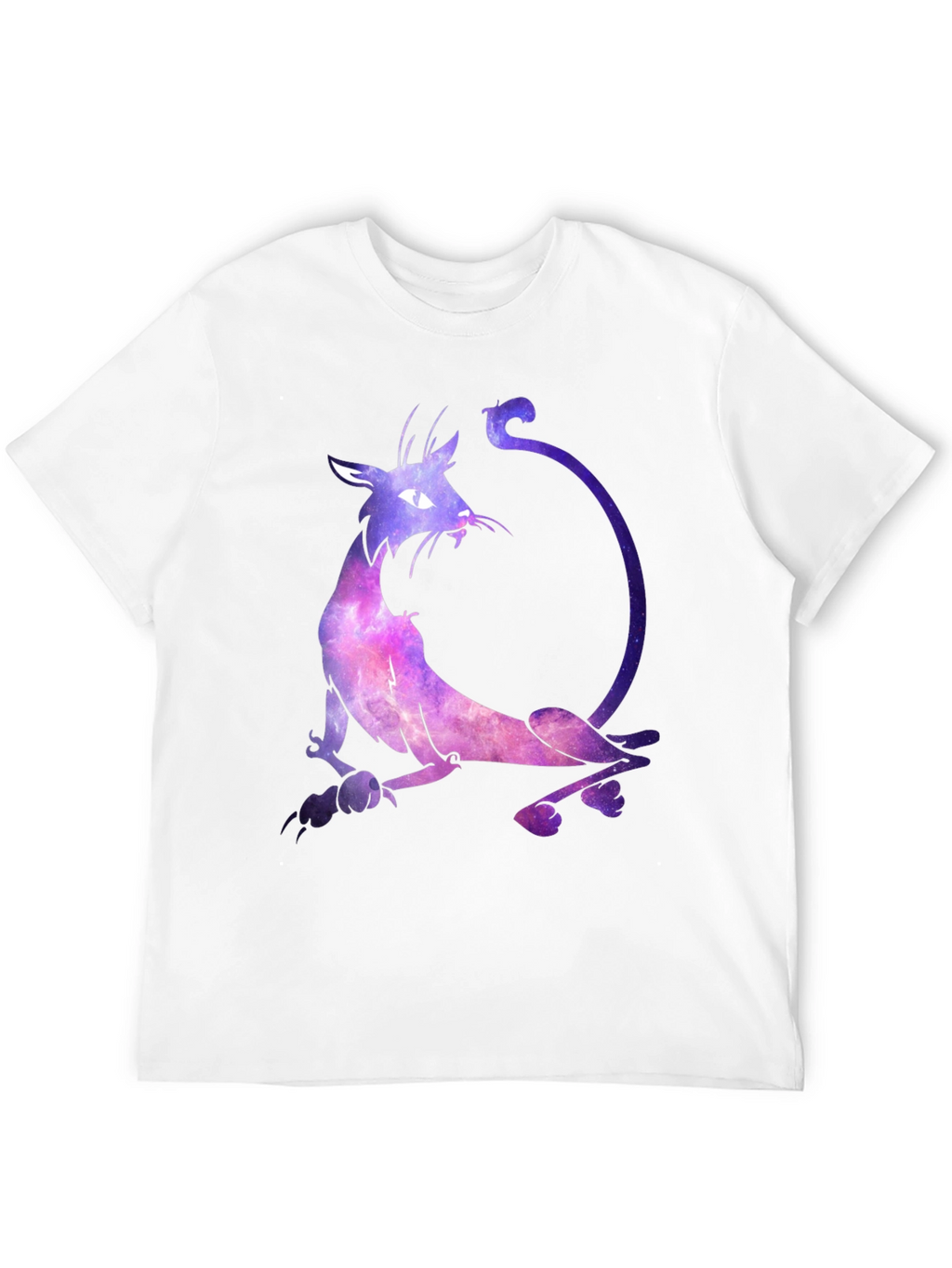 Cosmic Cat Graphic Black T-Shirt