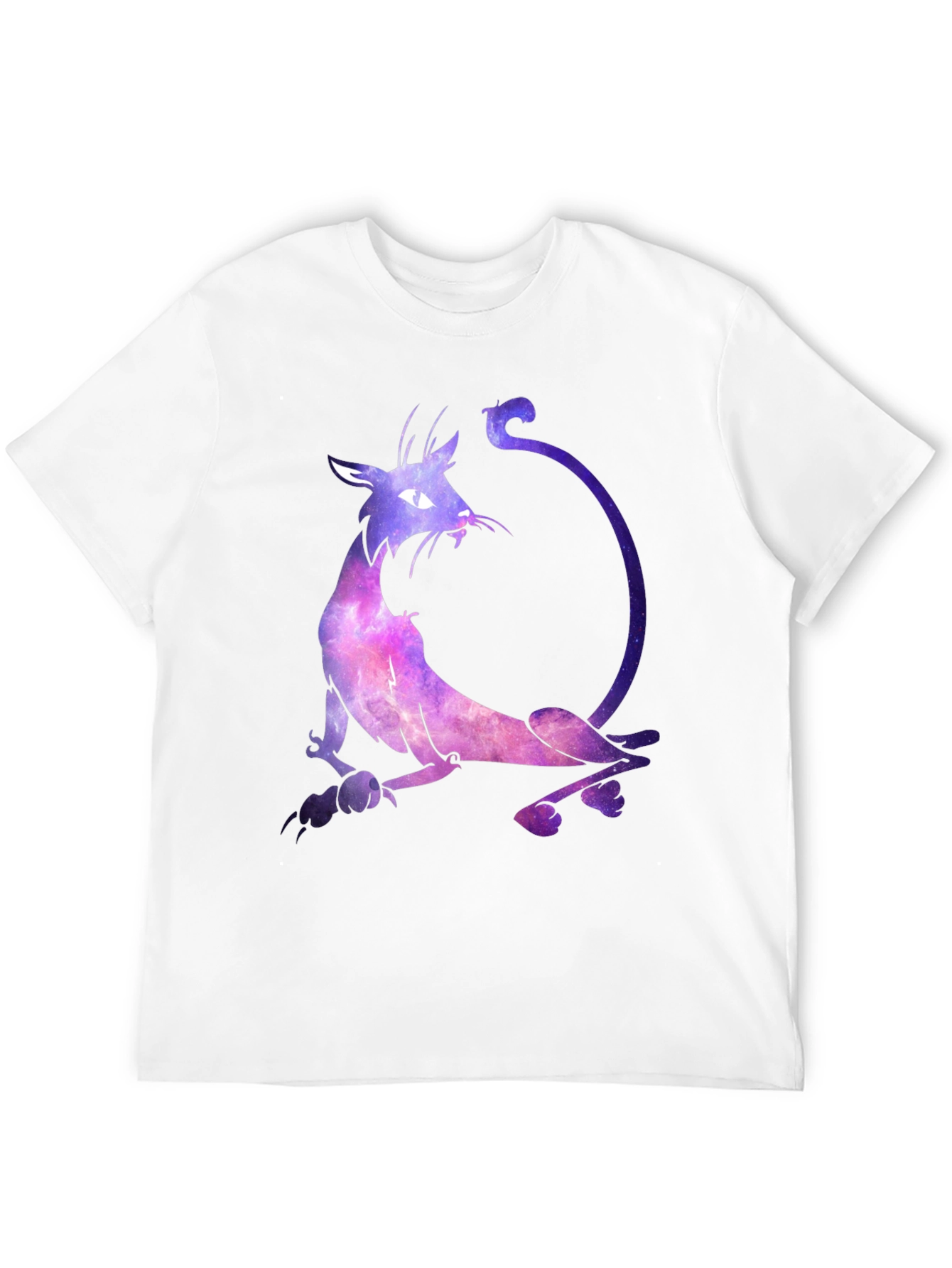 Cosmic Cat Graphic Black T-Shirt