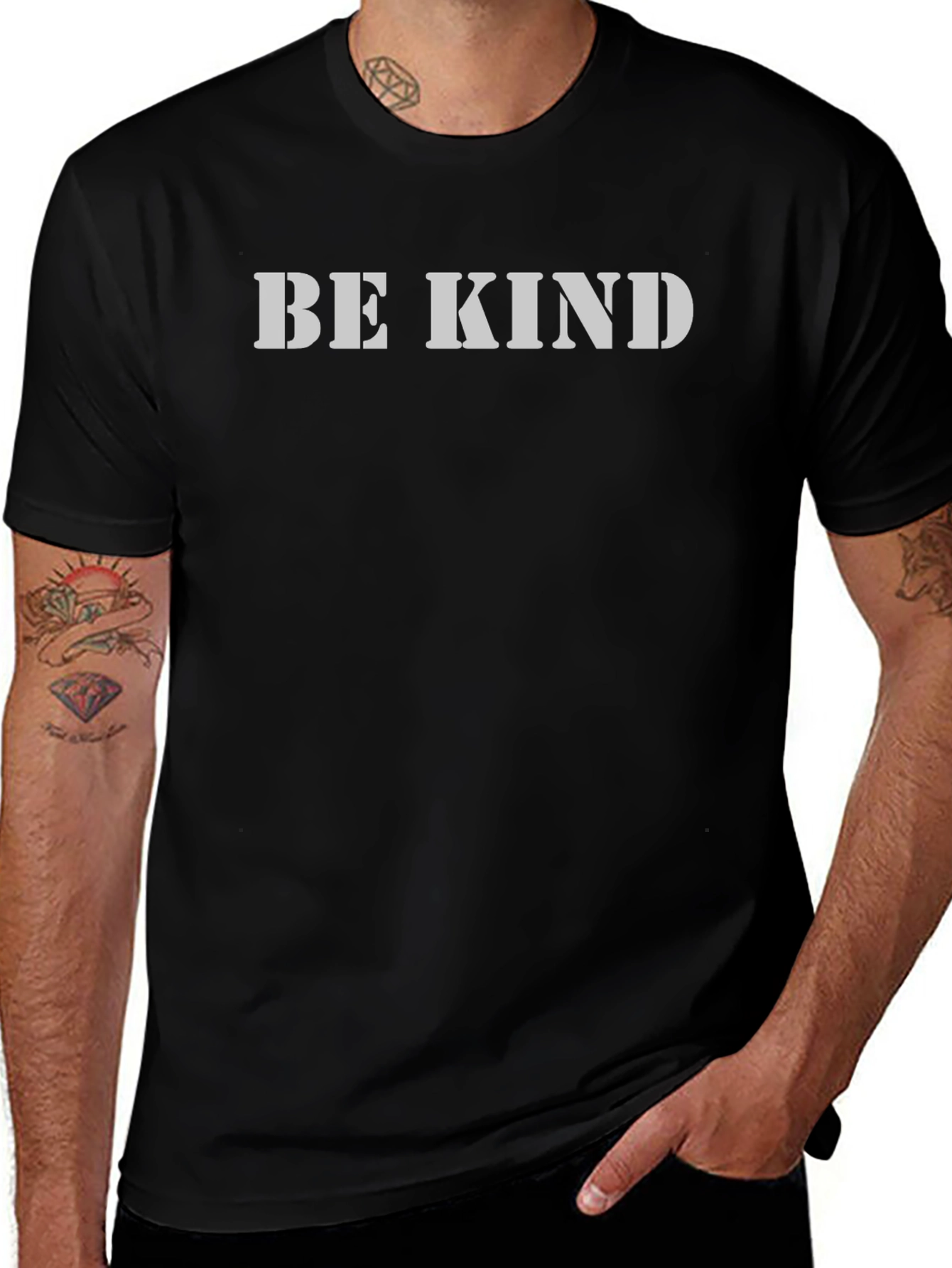 Be Kind Graphic Print Crew Neck T-Shirt