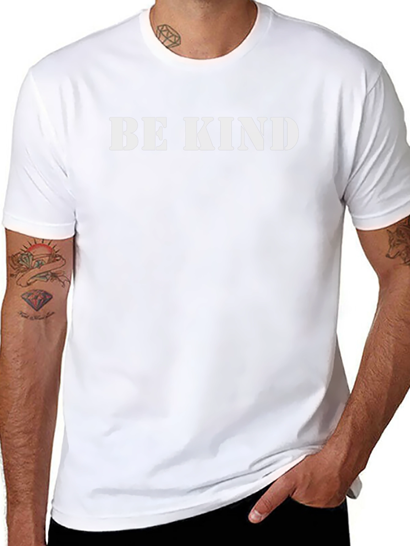 Be Kind Graphic Print Crew Neck T-Shirt