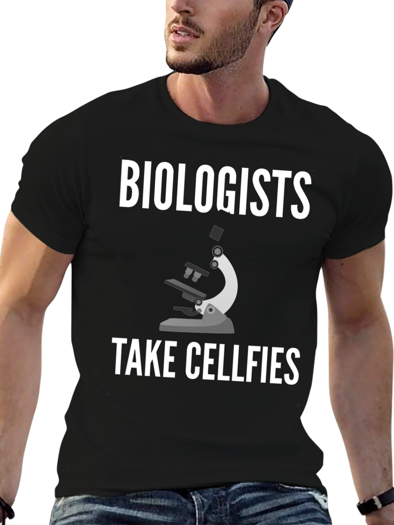 Biologists Take Cellfies T-Shirt - Science Humor