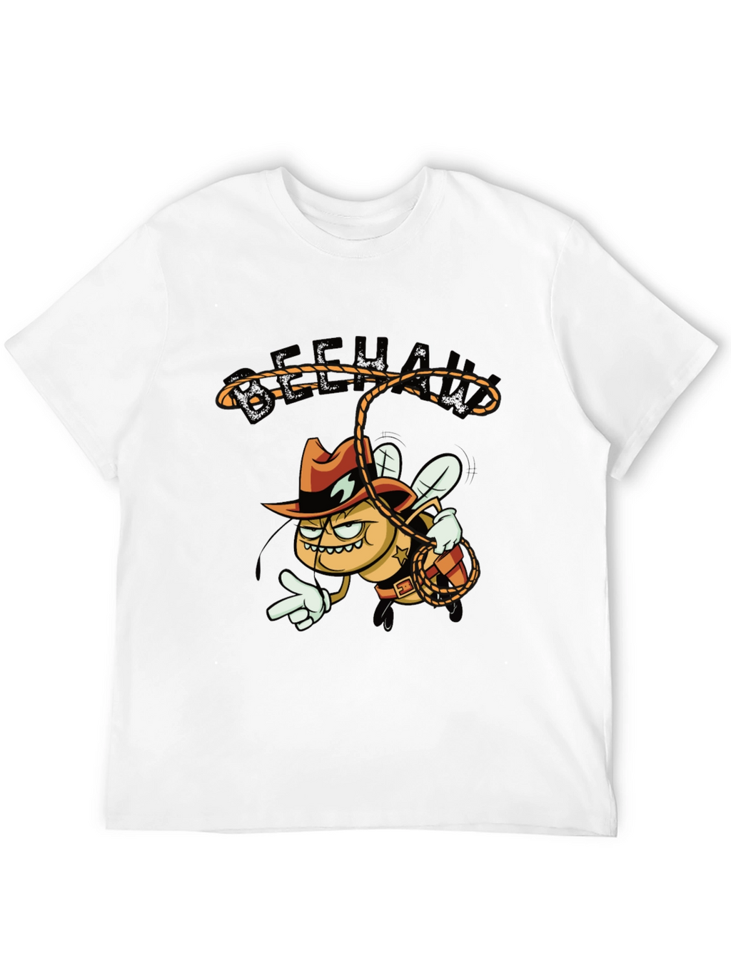 Beehaw Cowboy Cartoon Graphic Tee