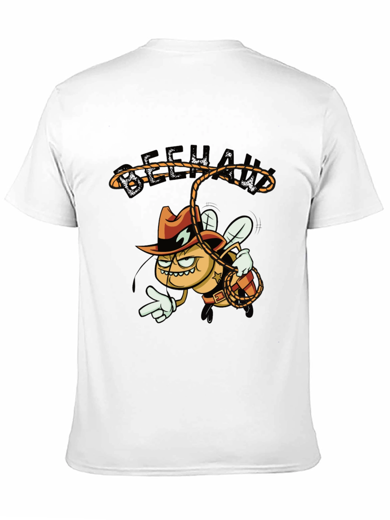 Beehaw Cowboy Cartoon Graphic Tee