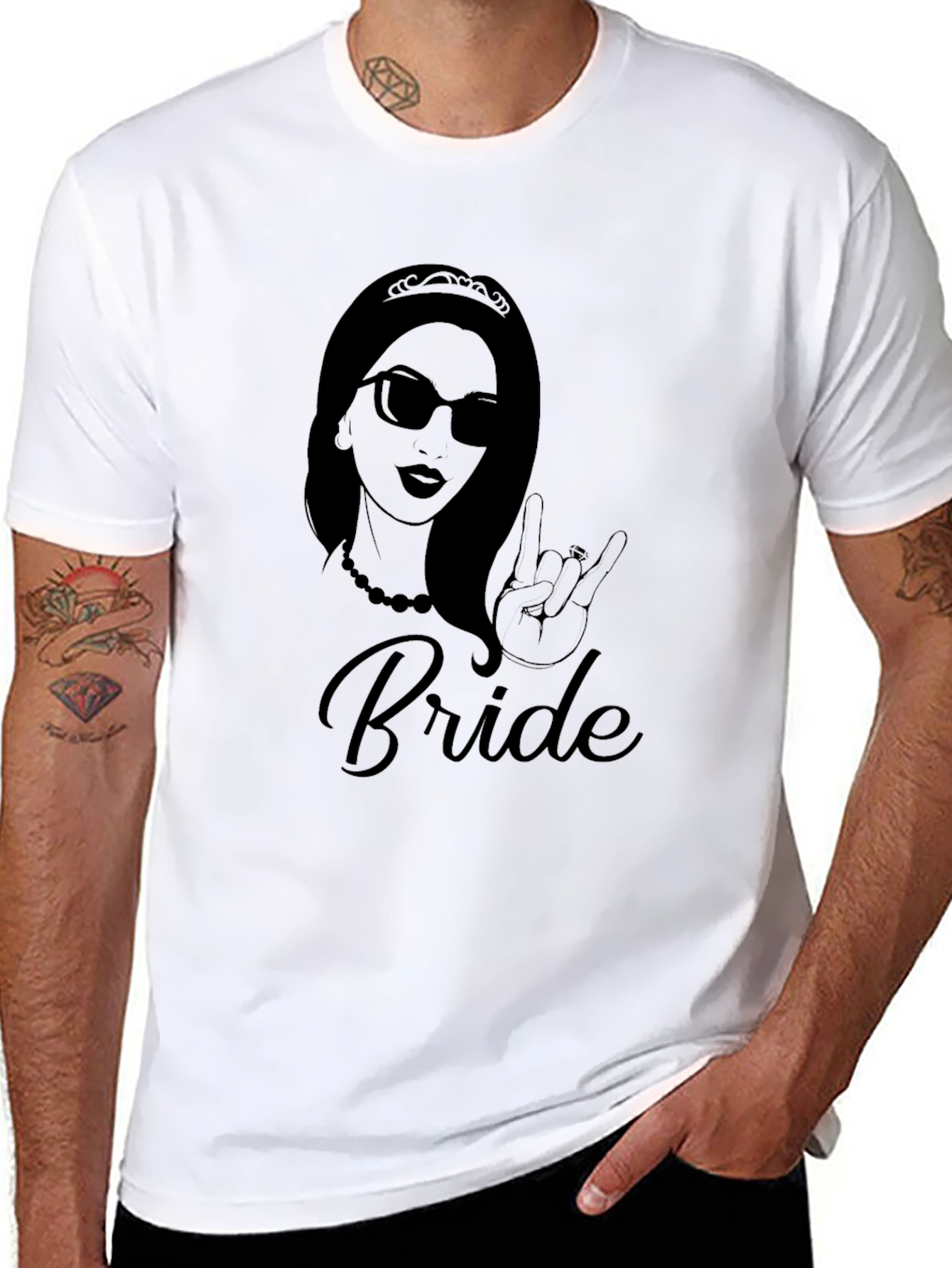 Bride Graphic Tee - Rock On Bridal Shirt