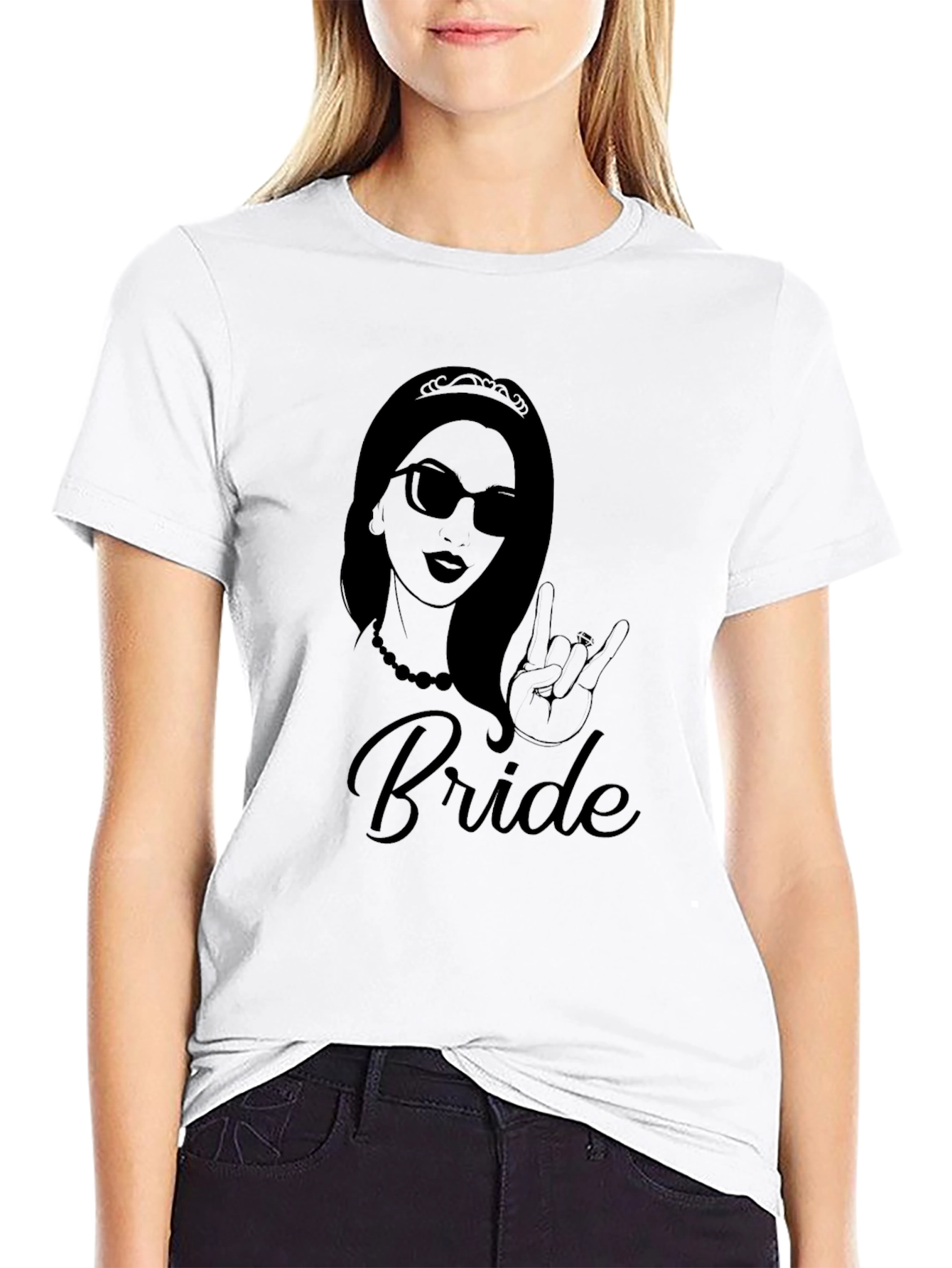 Bride Graphic Tee - Rock On Bridal Shirt