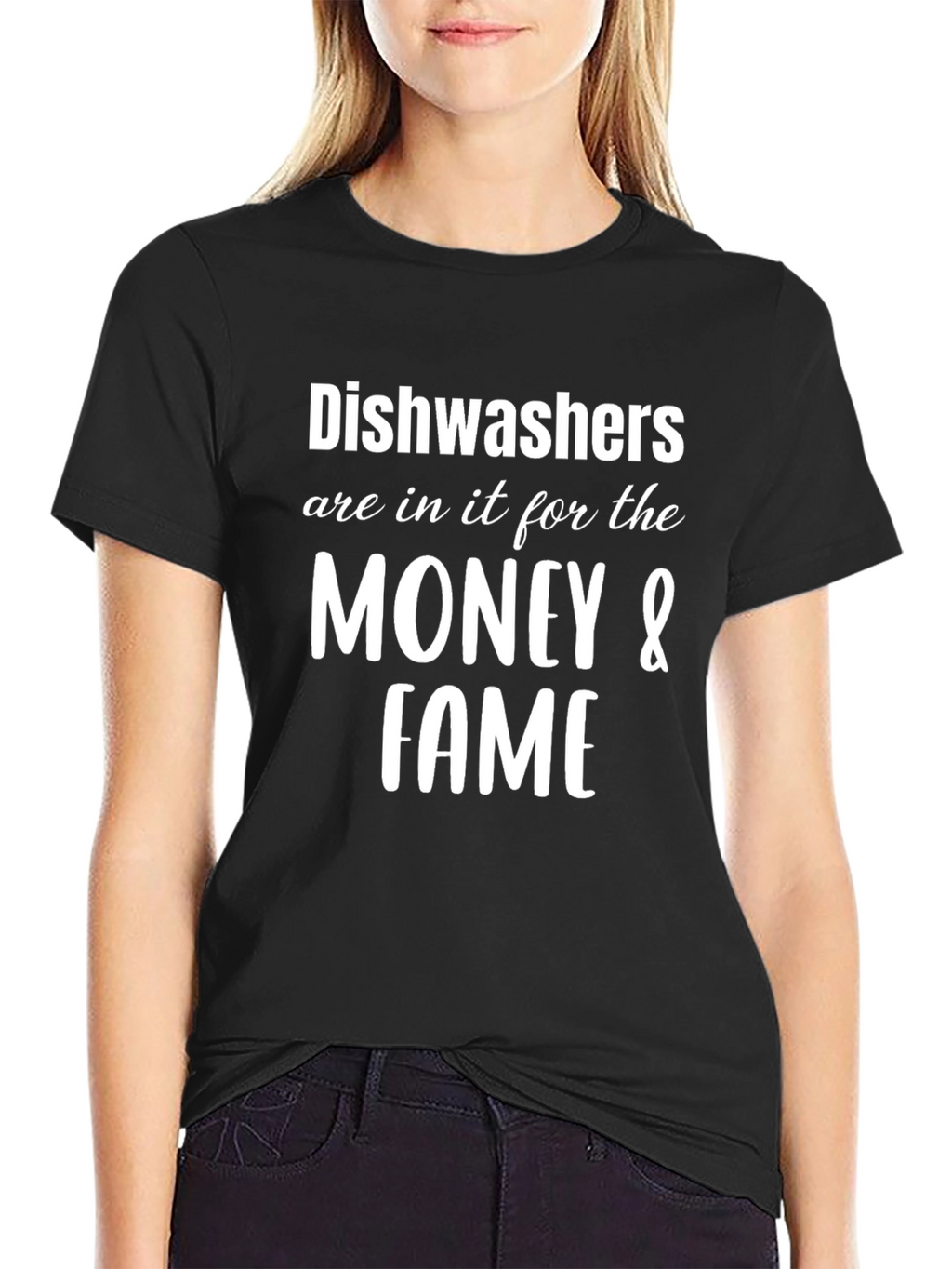Dishwashers Money & Fame Black Graphic T-Shirt
