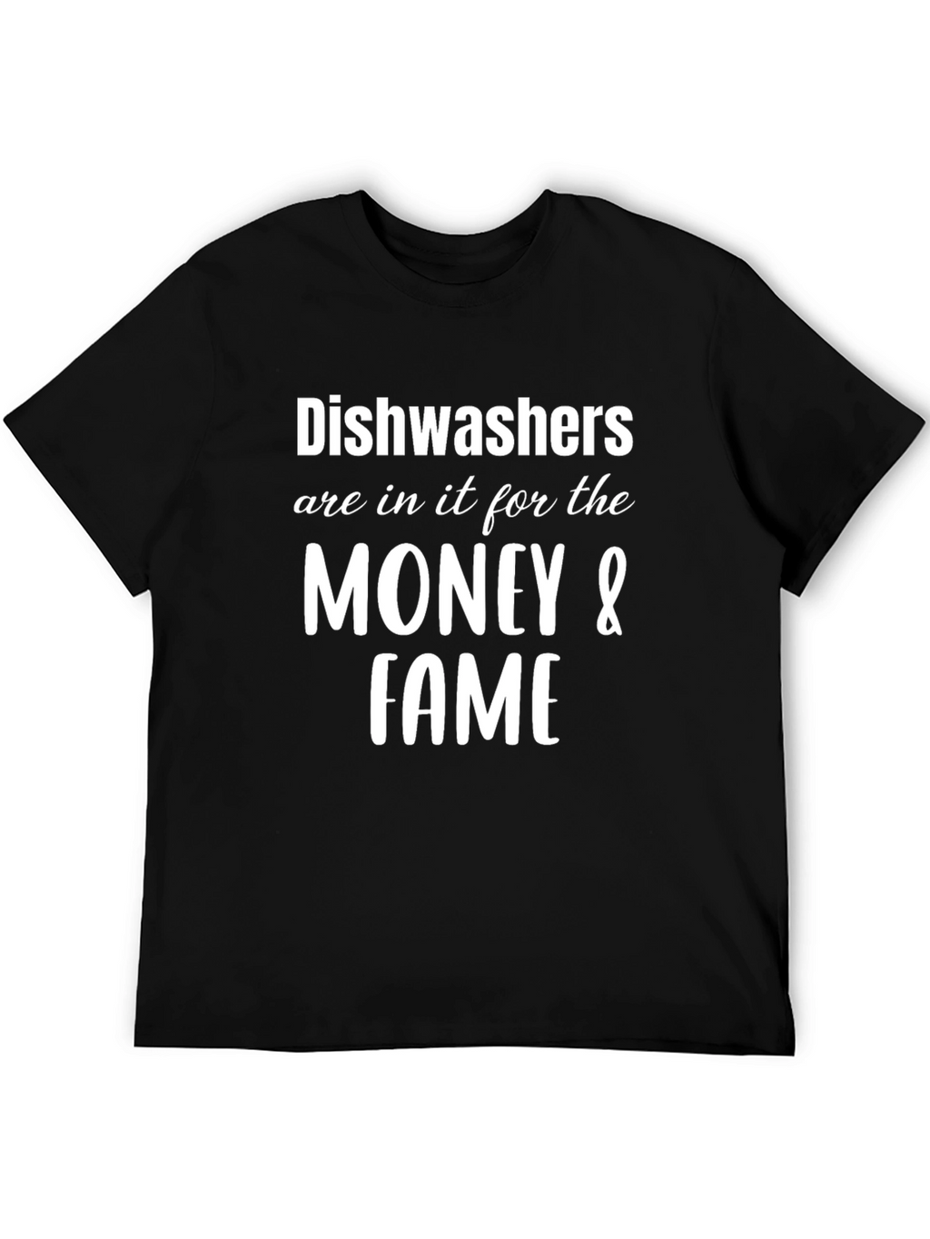 Dishwashers Money & Fame Black Graphic T-Shirt
