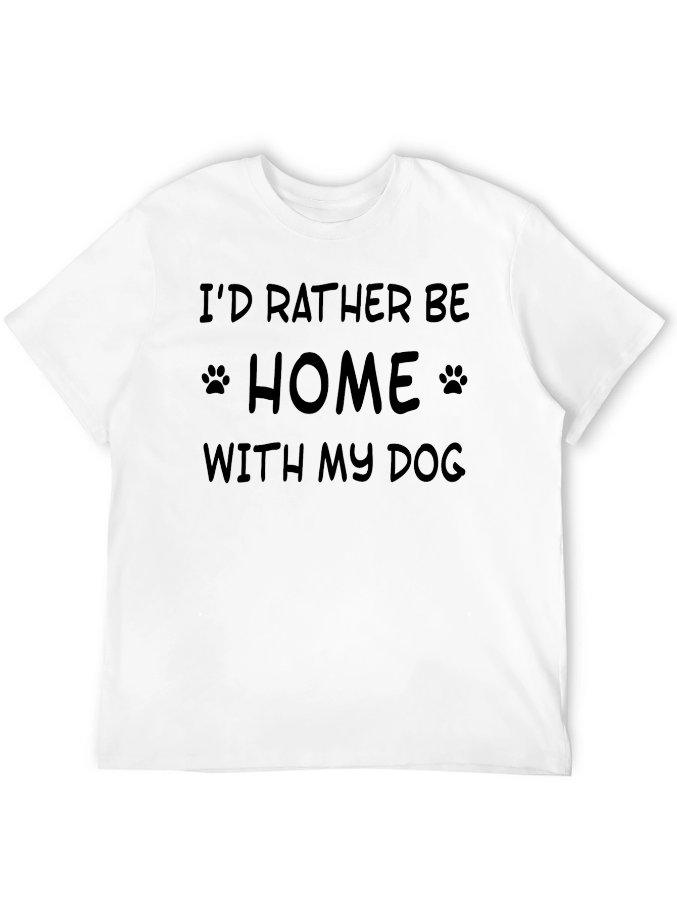 Dog Lover Graphic Tee: Id Rather Be Home