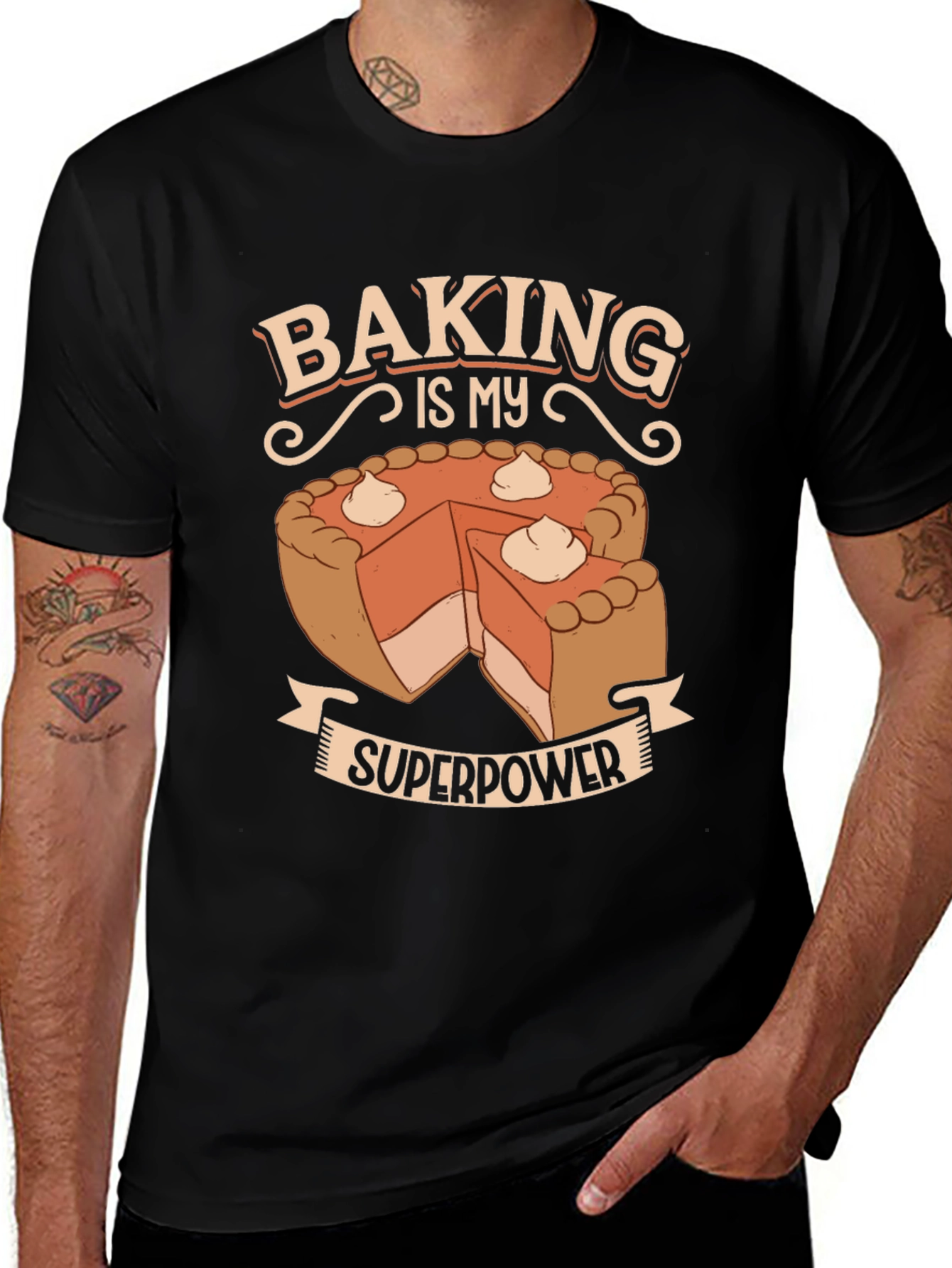 Baking is My Superpower T-Shirt - Novelty Graphic Tee