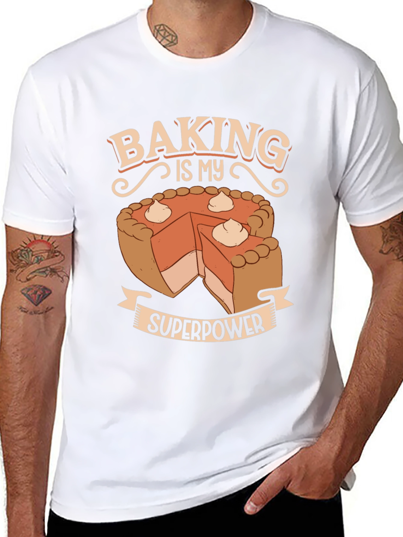 Baking is My Superpower T-Shirt - Novelty Graphic Tee