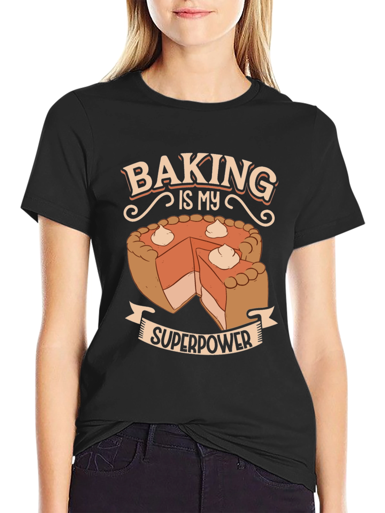 Baking is My Superpower T-Shirt - Novelty Graphic Tee