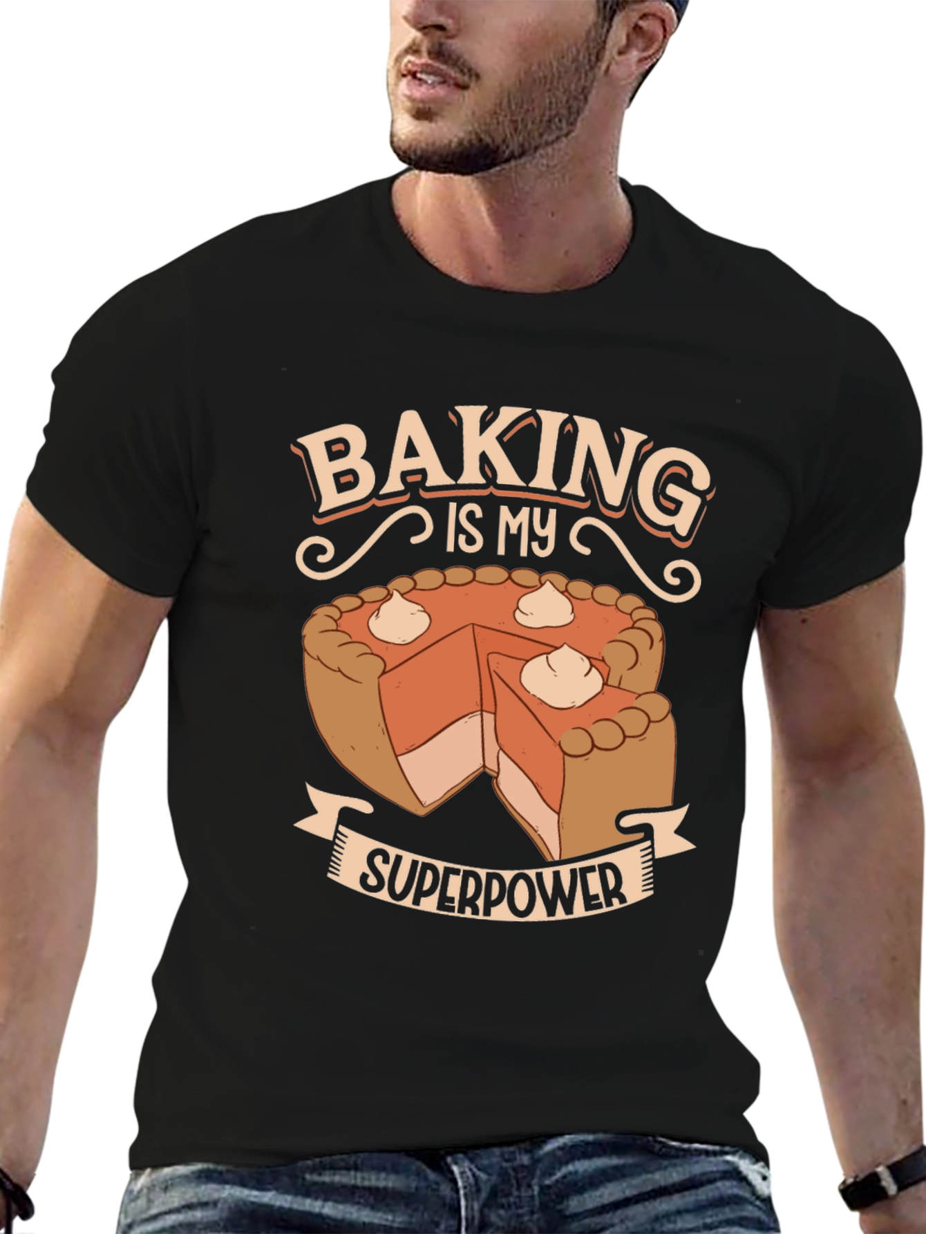 Baking is My Superpower T-Shirt - Novelty Graphic Tee