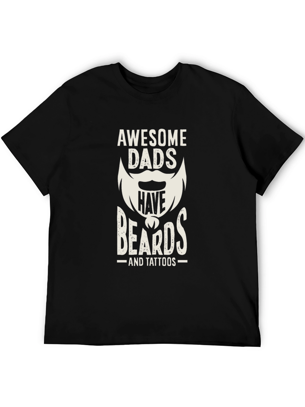 Awesome Dads Have Beards & Tattoos T-Shirt