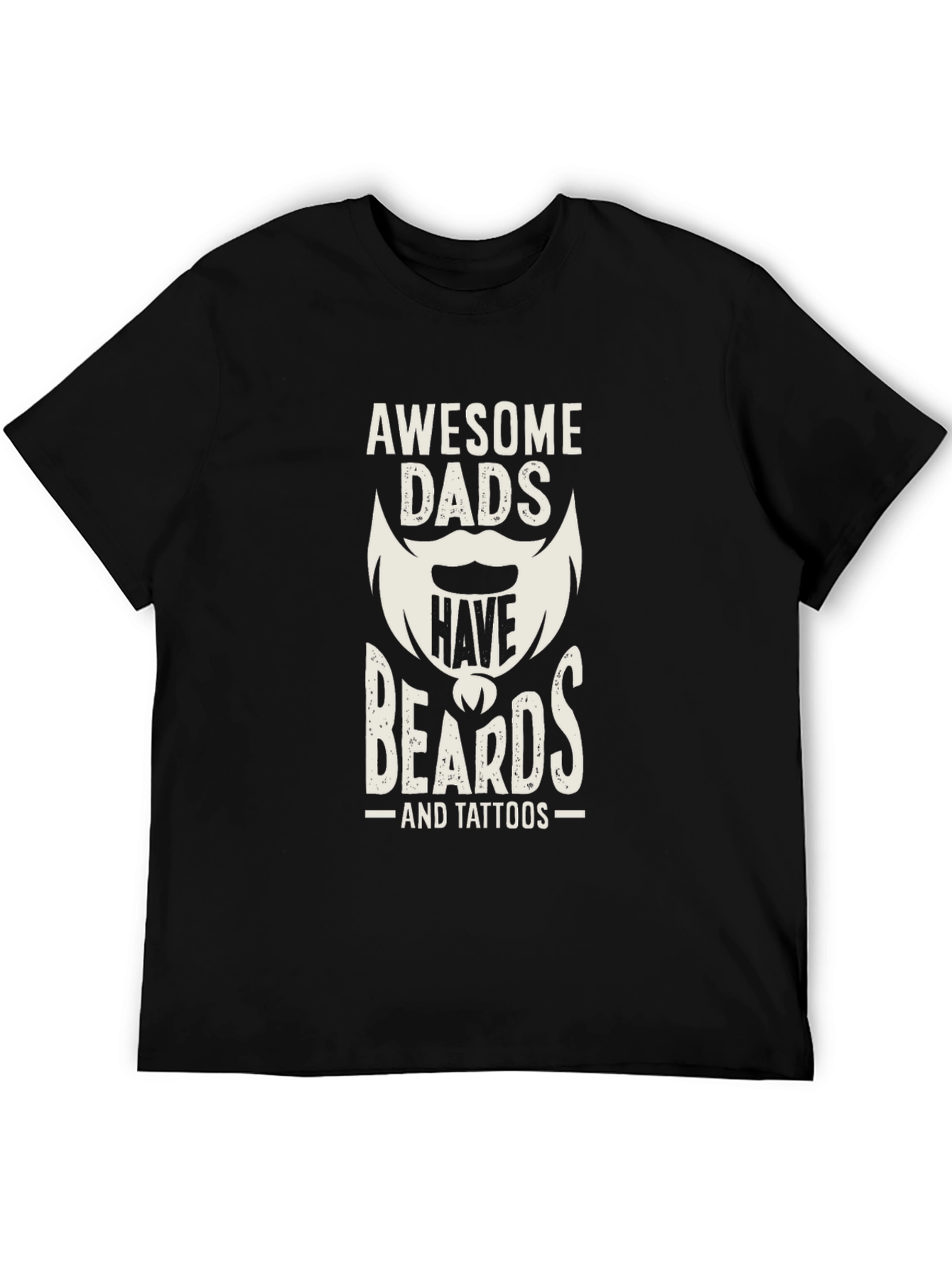 Awesome Dads Have Beards & Tattoos T-Shirt