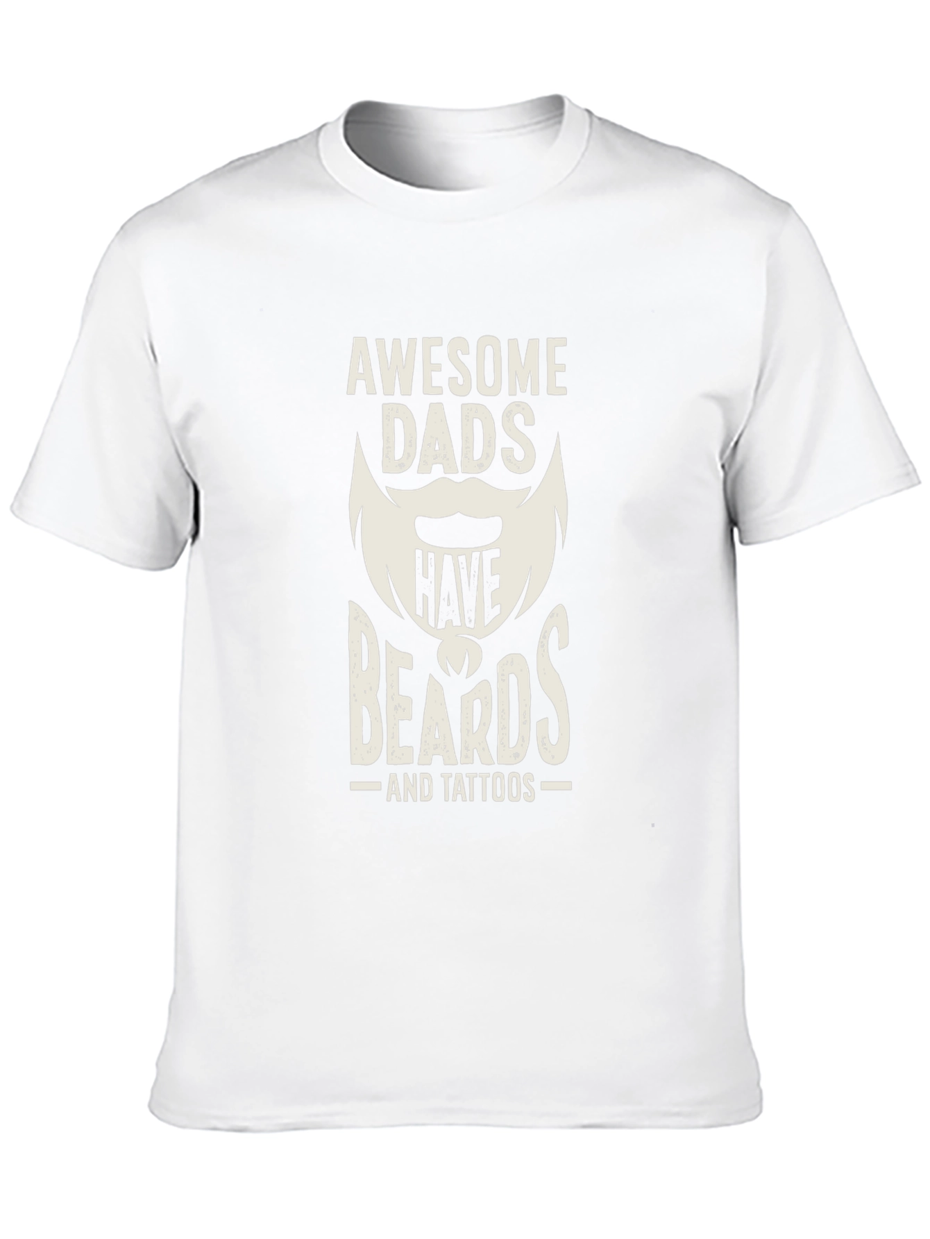 Awesome Dads Have Beards & Tattoos T-Shirt