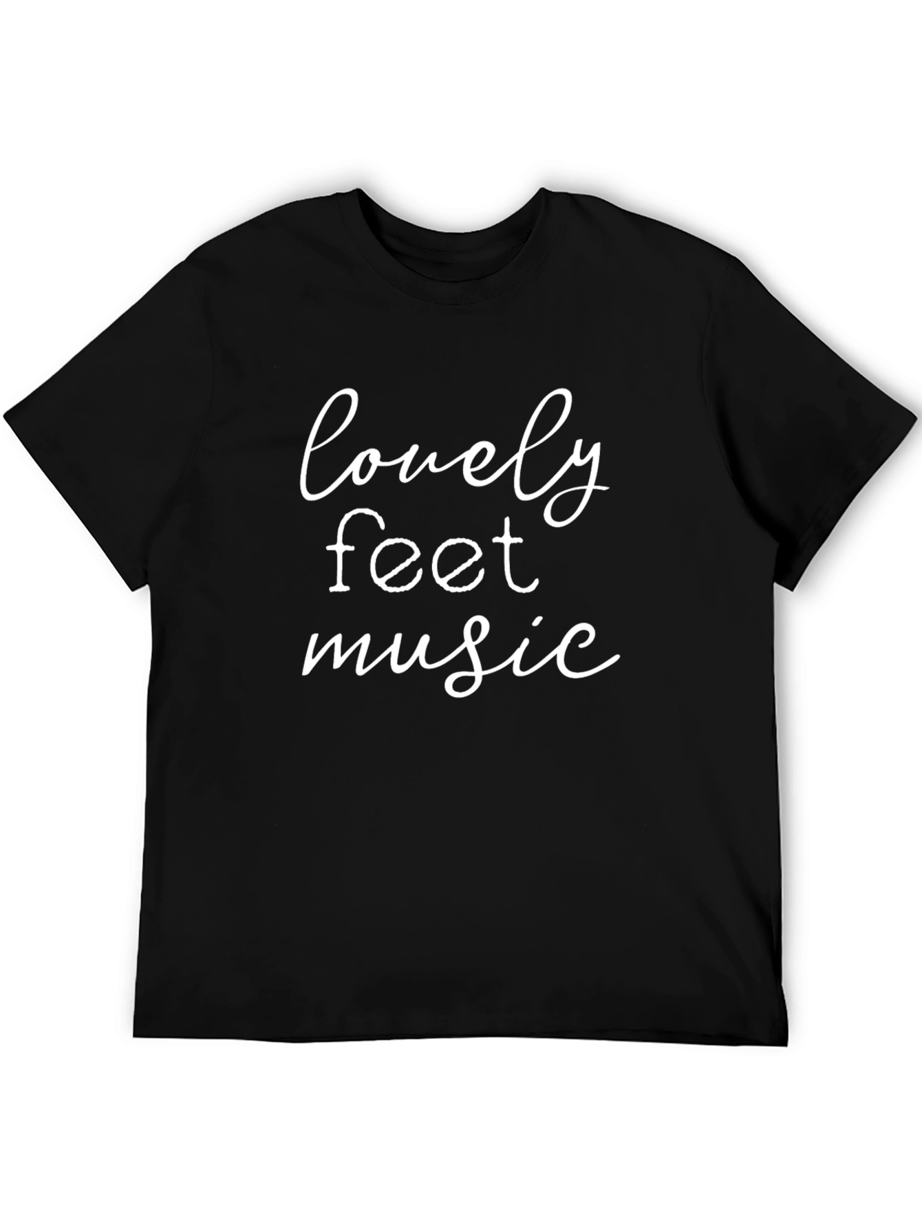 Lovely Feet Music Graphic Tee - Casual Style