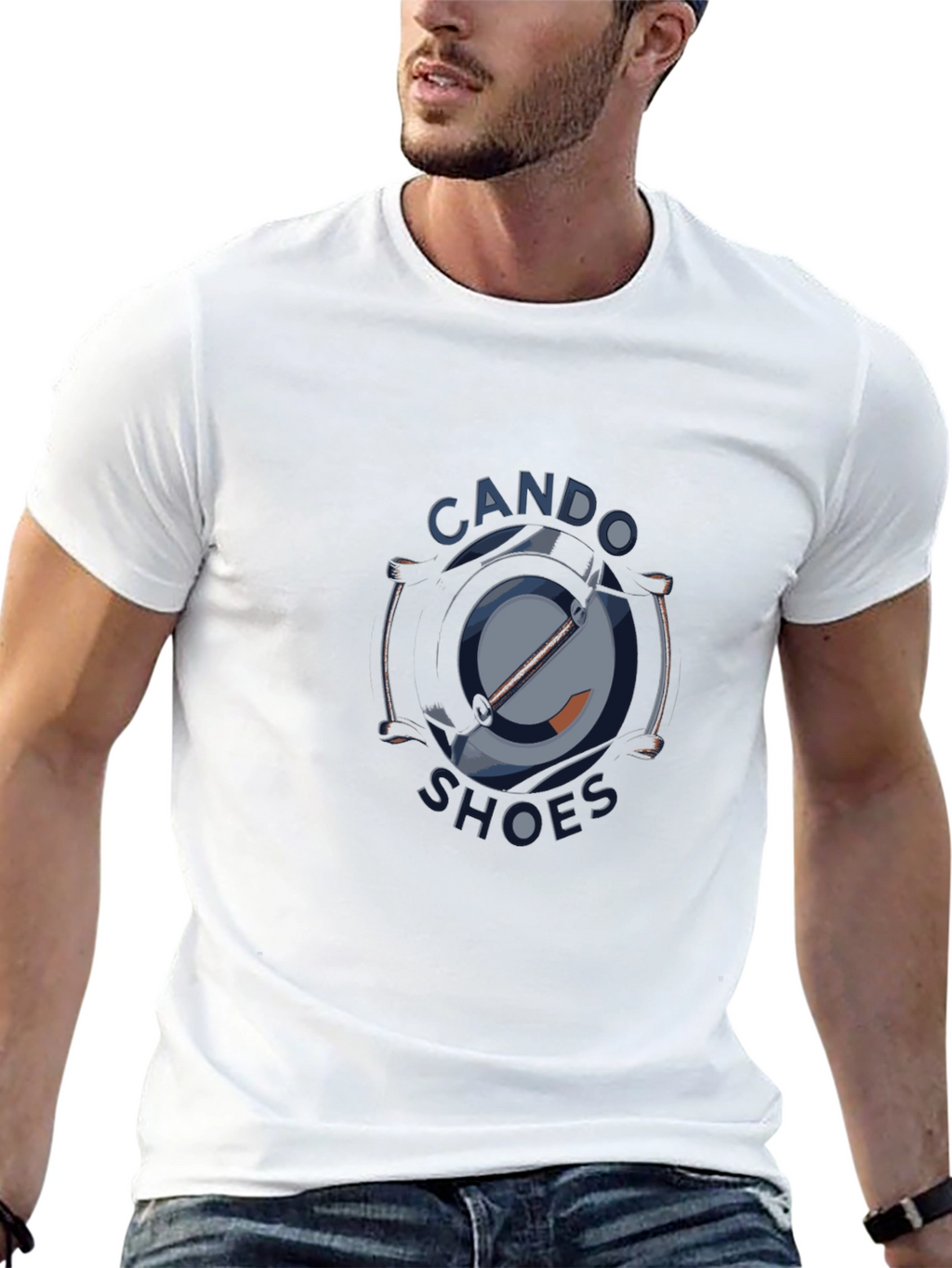 Cool Graphic Tee: CANDO Shoes Design