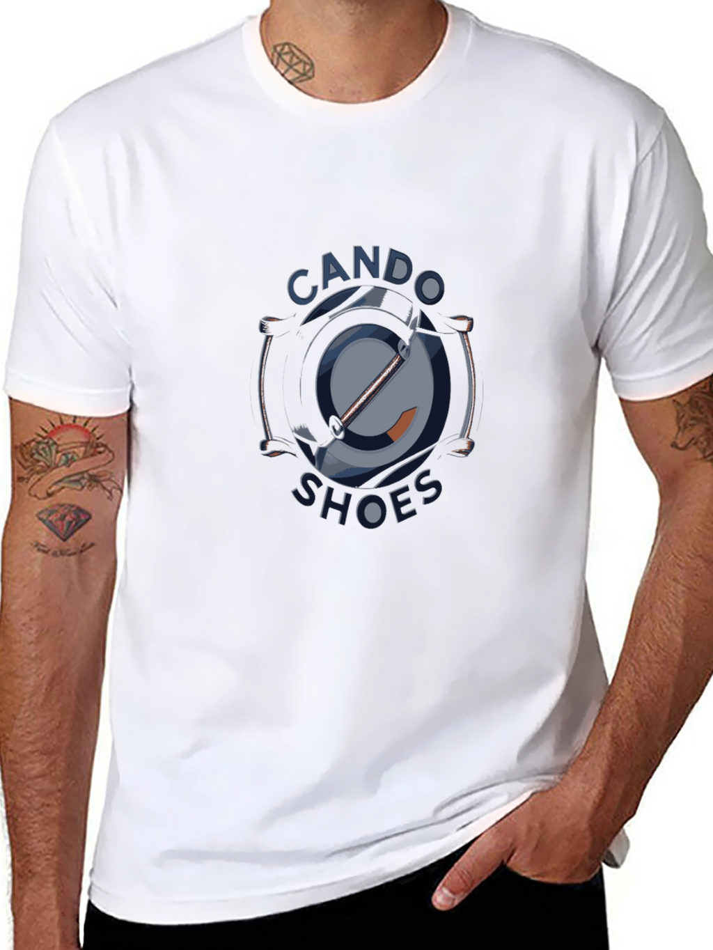 Cool Graphic Tee: CANDO Shoes Design