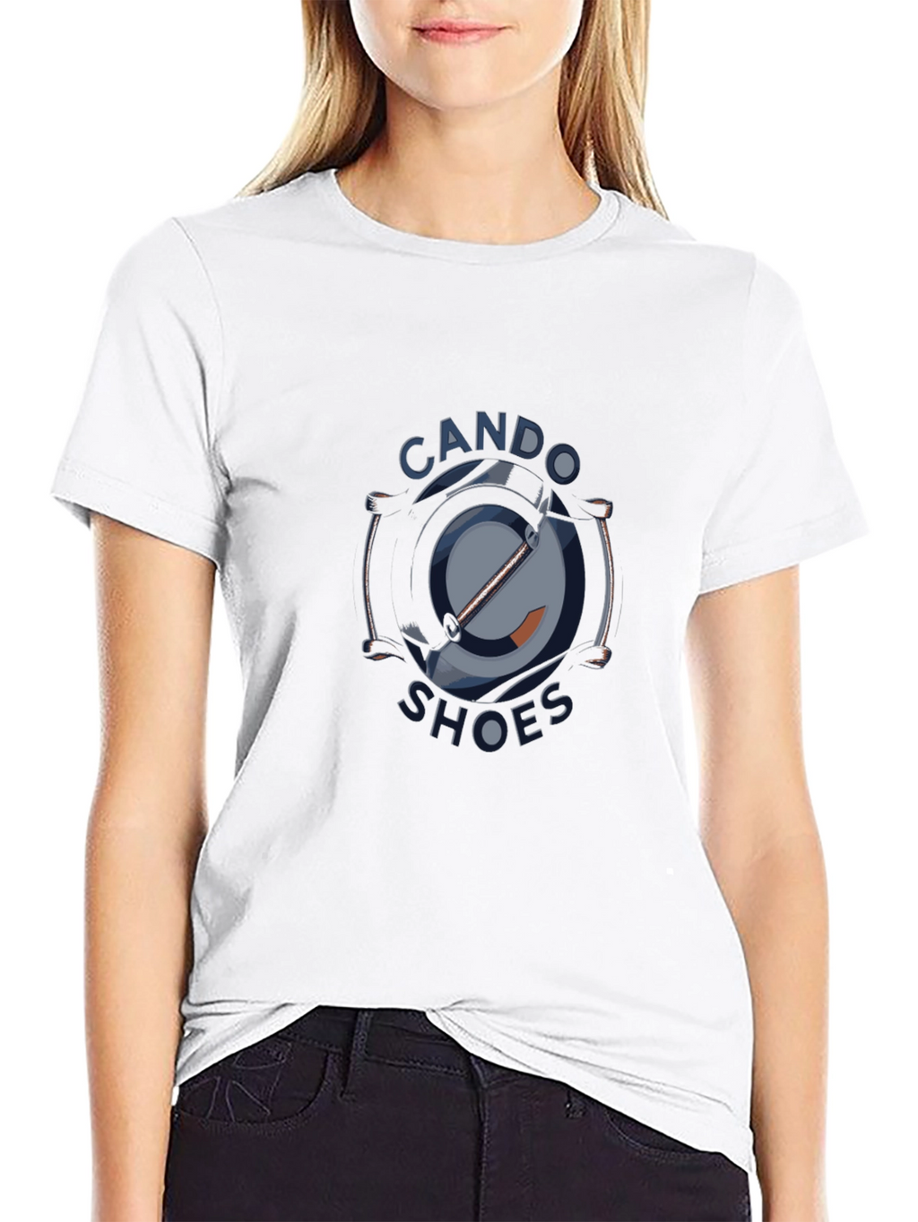 Cool Graphic Tee: CANDO Shoes Design