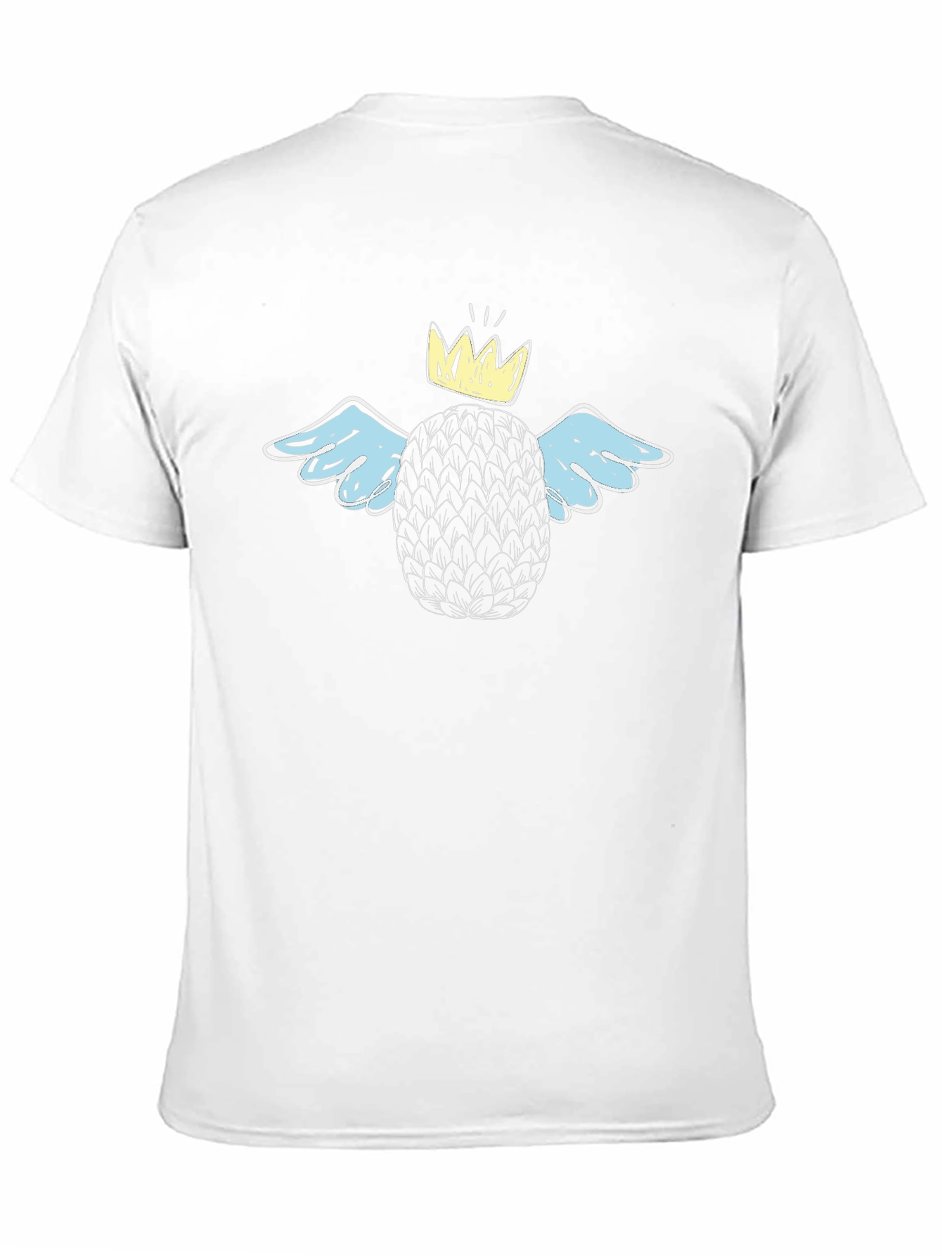 King Pineapple Graphic Tee - Trendy Black T-Shirt