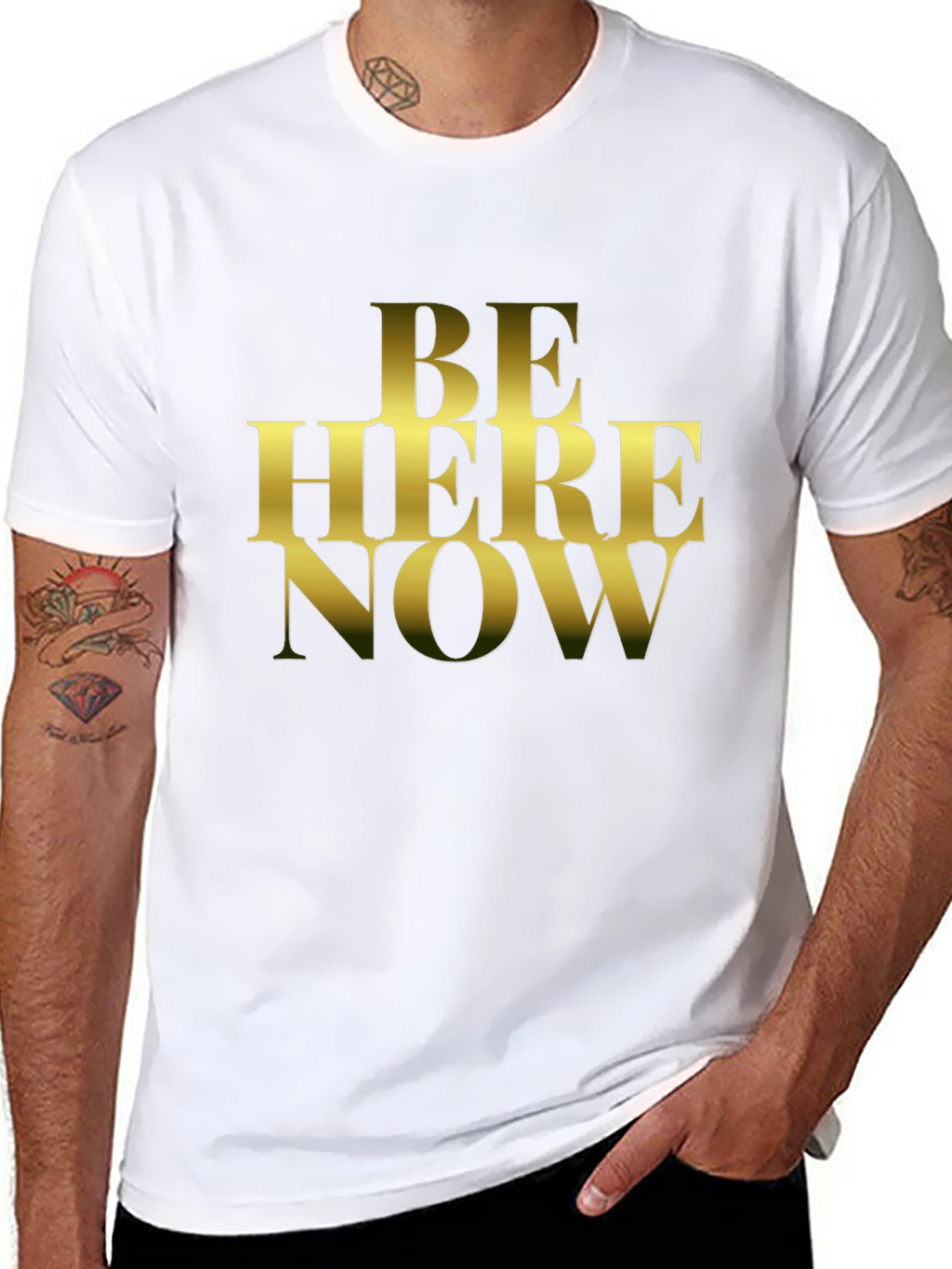 Be Here Now Graphic T-Shirt - Black