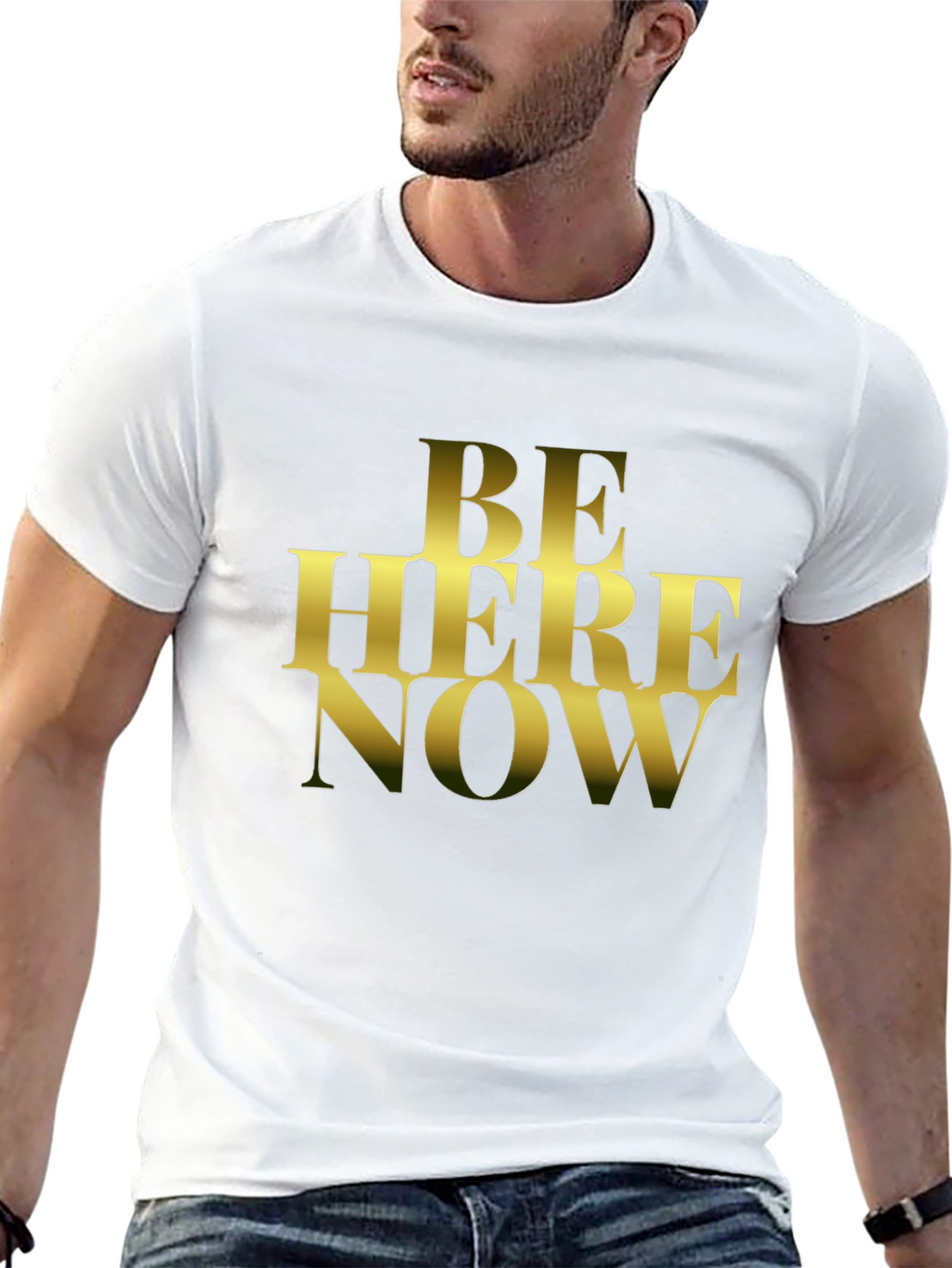 Be Here Now Graphic T-Shirt - Black