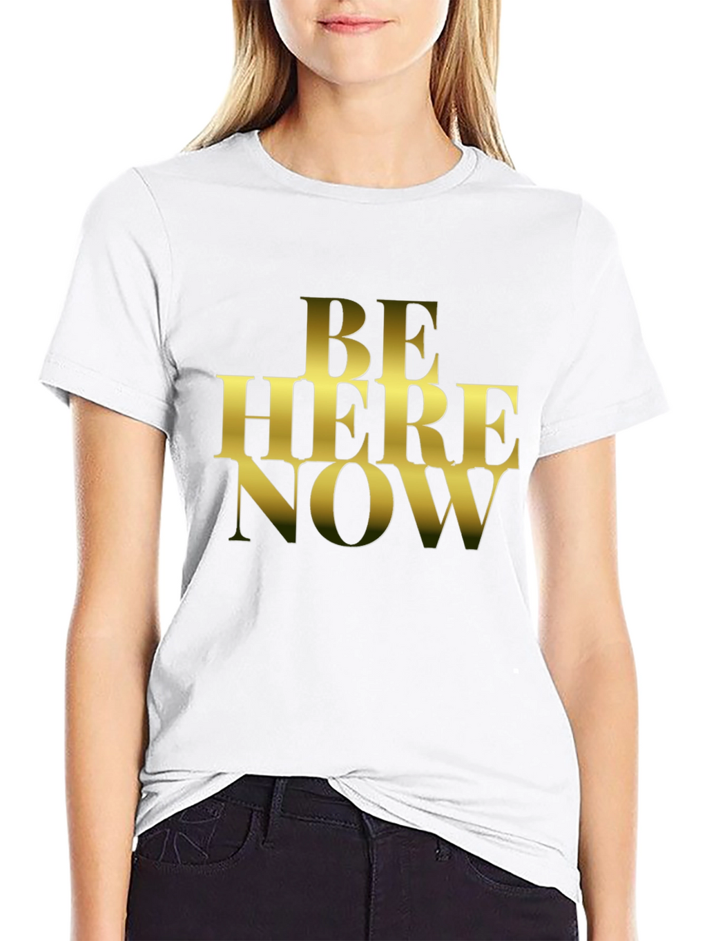 Be Here Now Graphic T-Shirt - Black