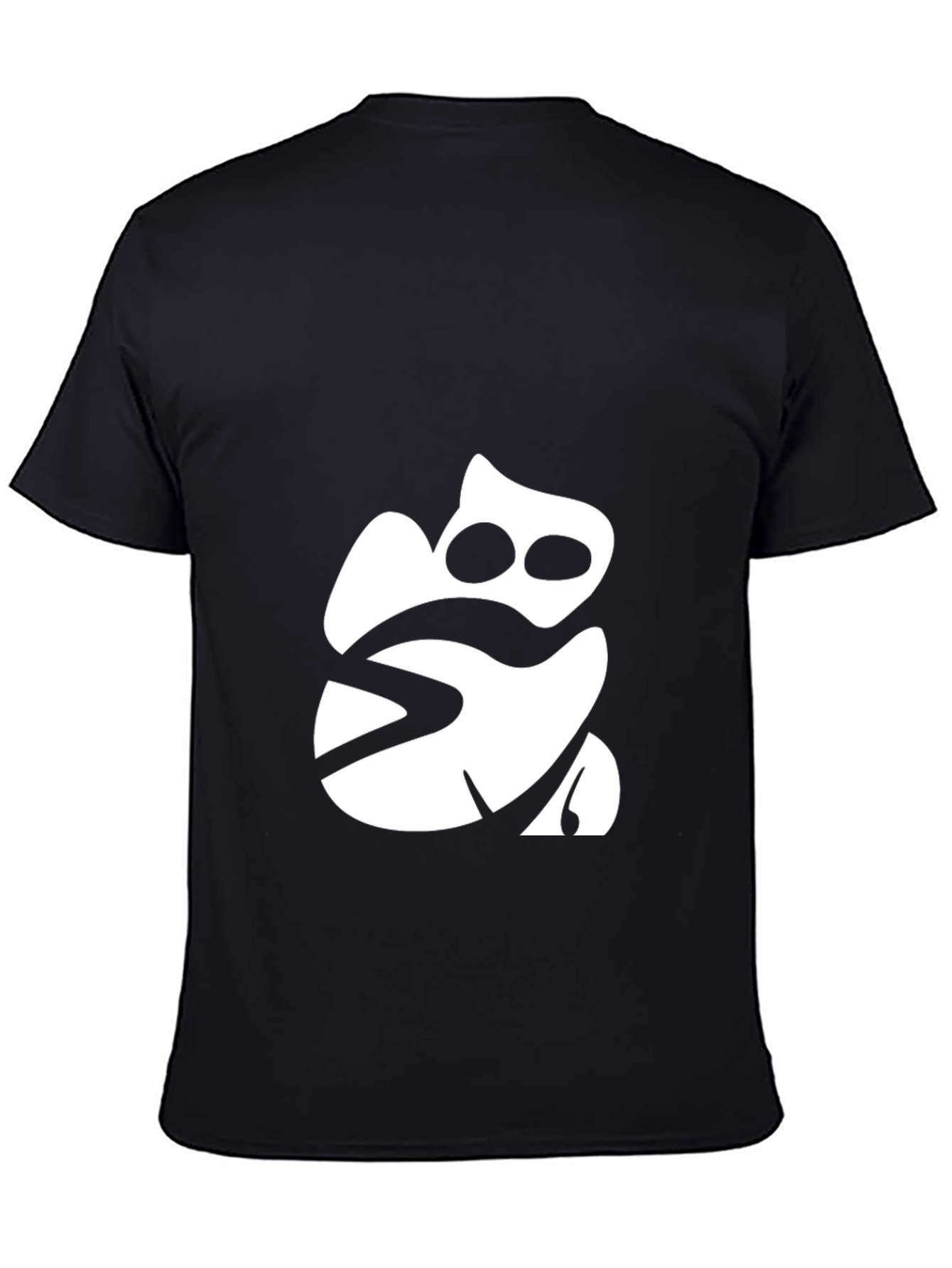 Modern Frog Graphic Tee - Black Cotton T-Shirt