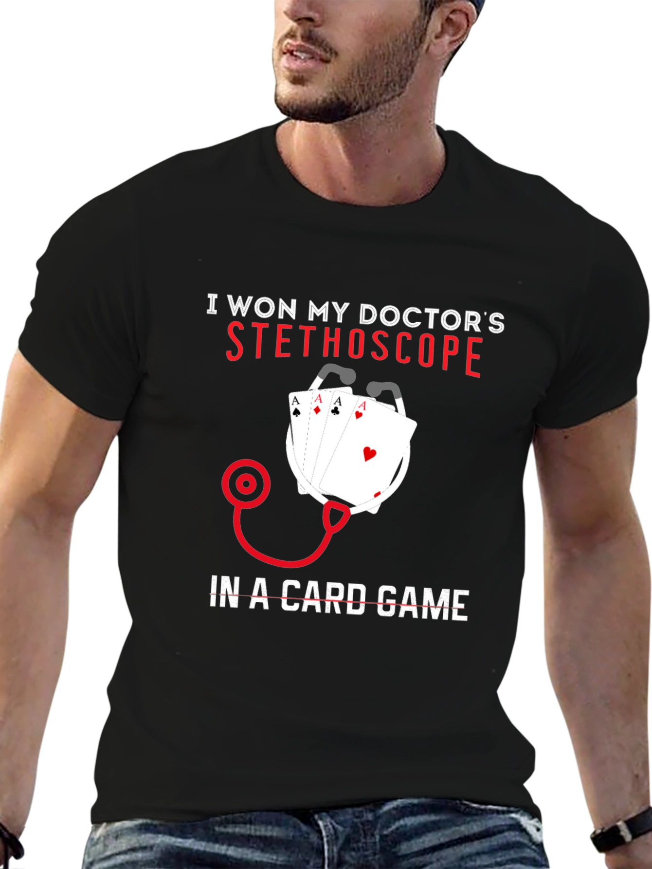 Doctor Stethoscope Card Game T-Shirt