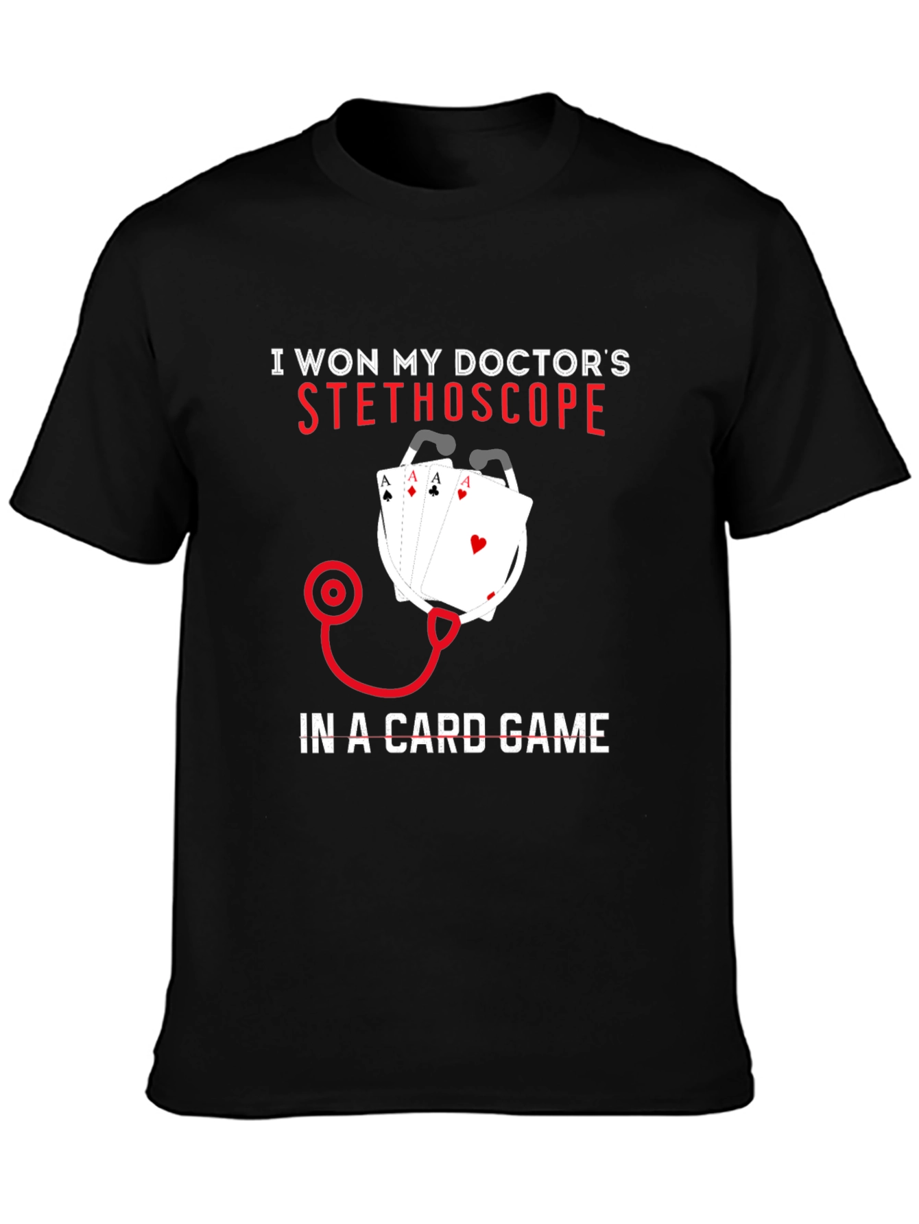 Doctor Stethoscope Card Game T-Shirt