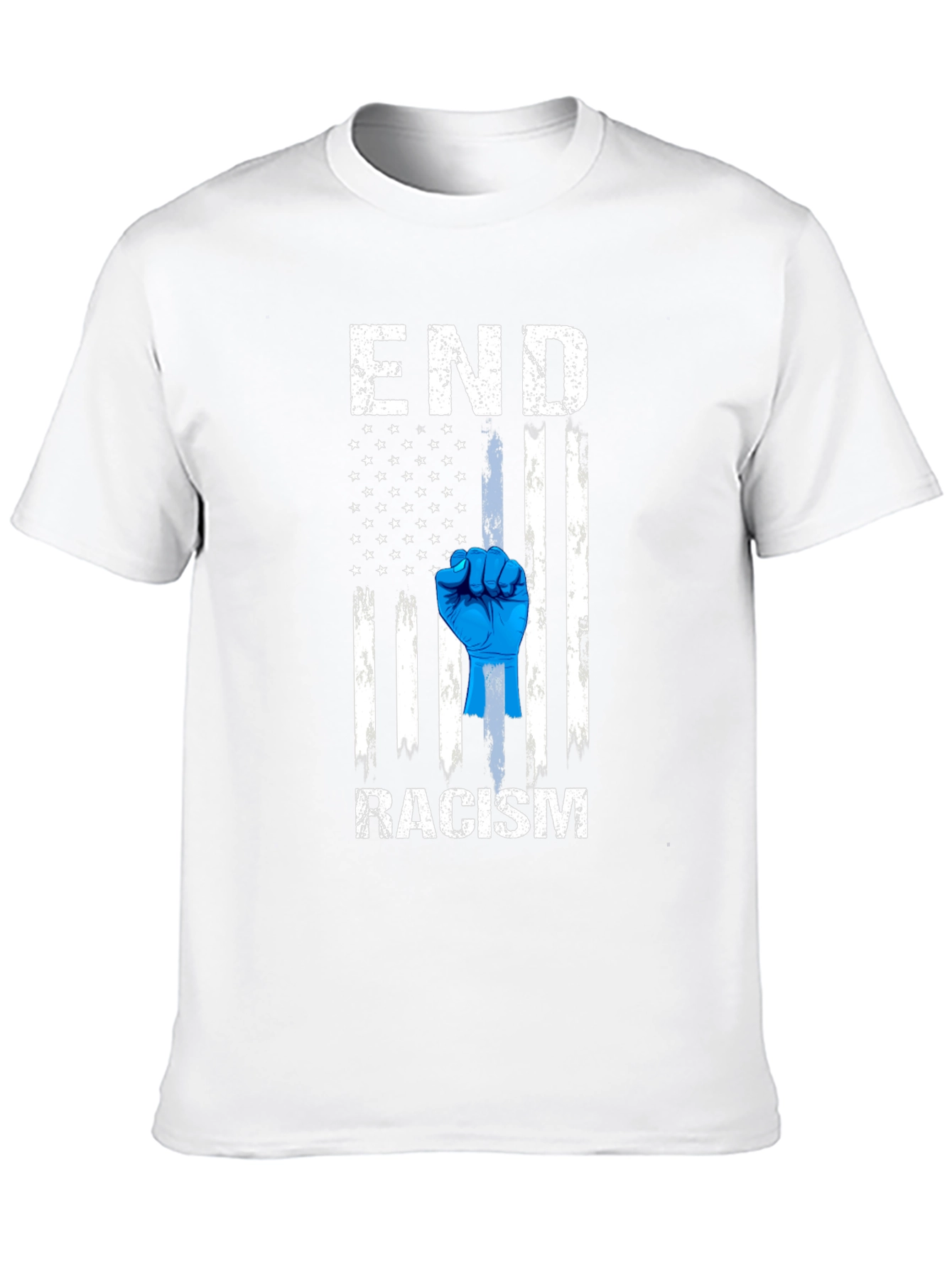 End Racism American Flag T-Shirt