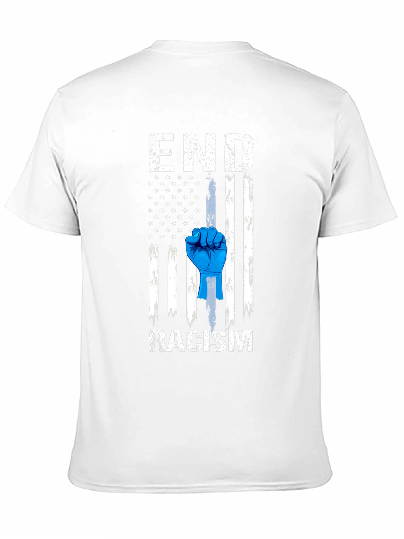 End Racism American Flag T-Shirt