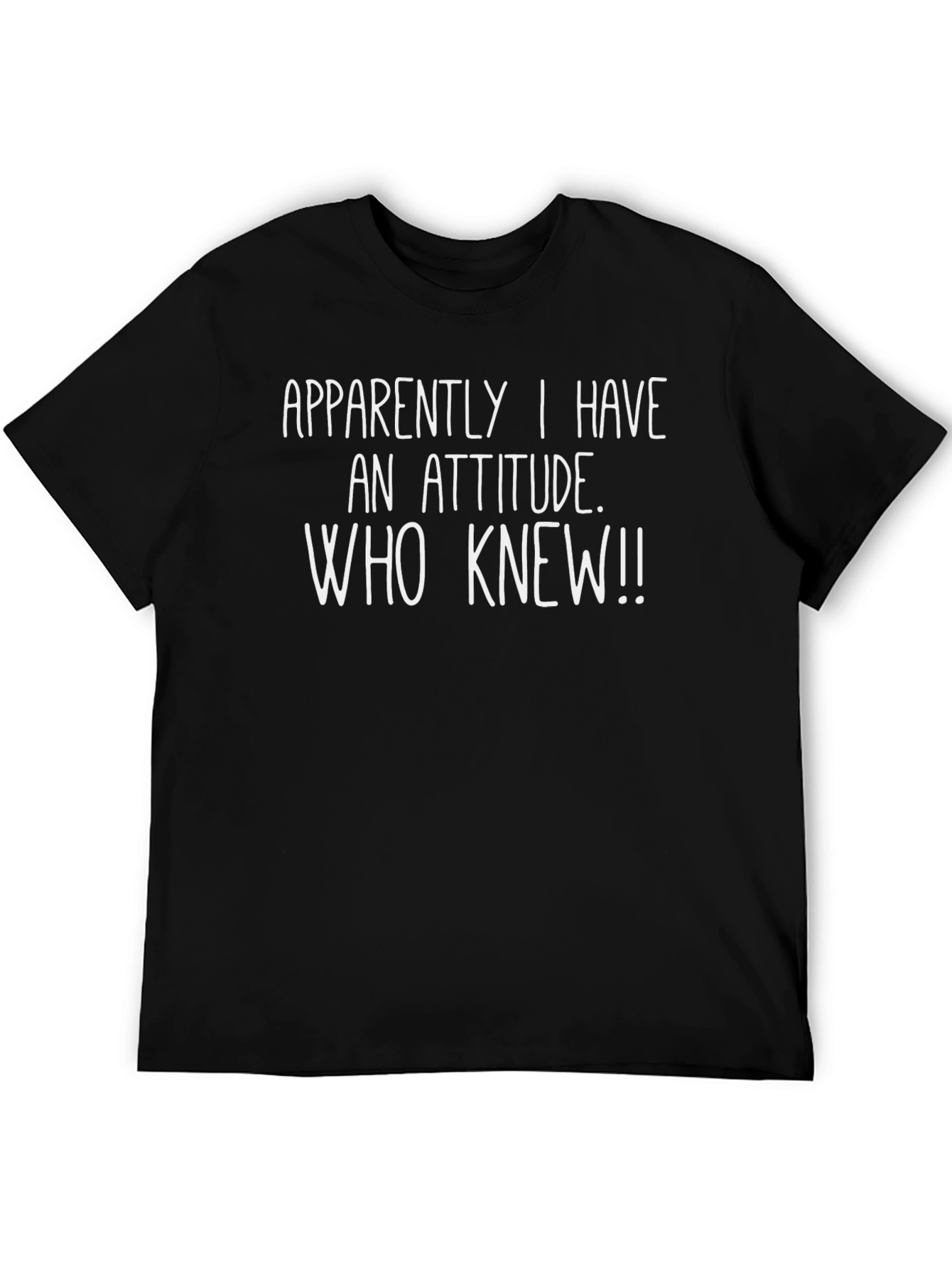 Apparently I Have An Attitude T-Shirt - Funny Novelty Tee