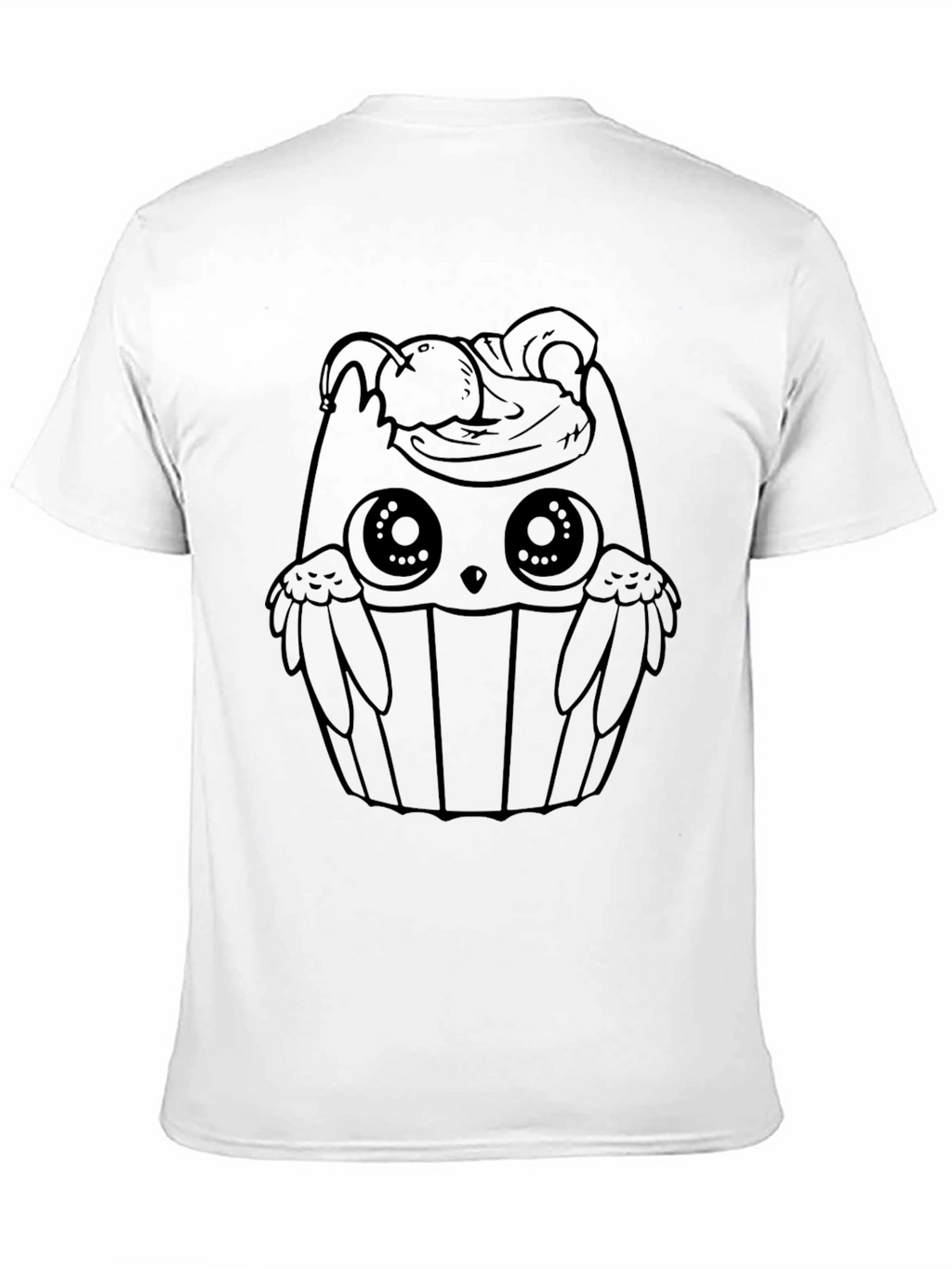 Cupcake Owl T-Shirt - Black Graphic Tee