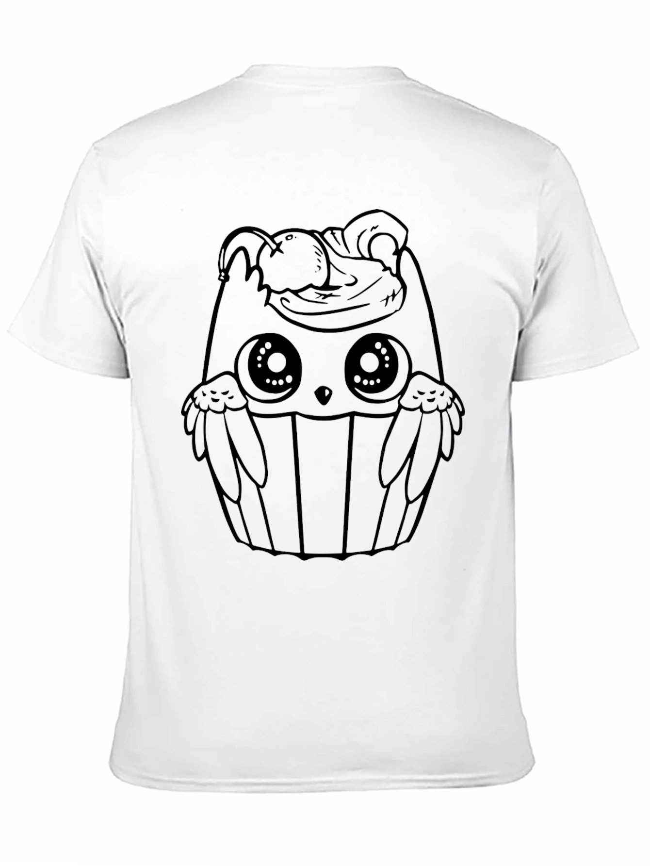 Cupcake Owl T-Shirt - Black Graphic Tee