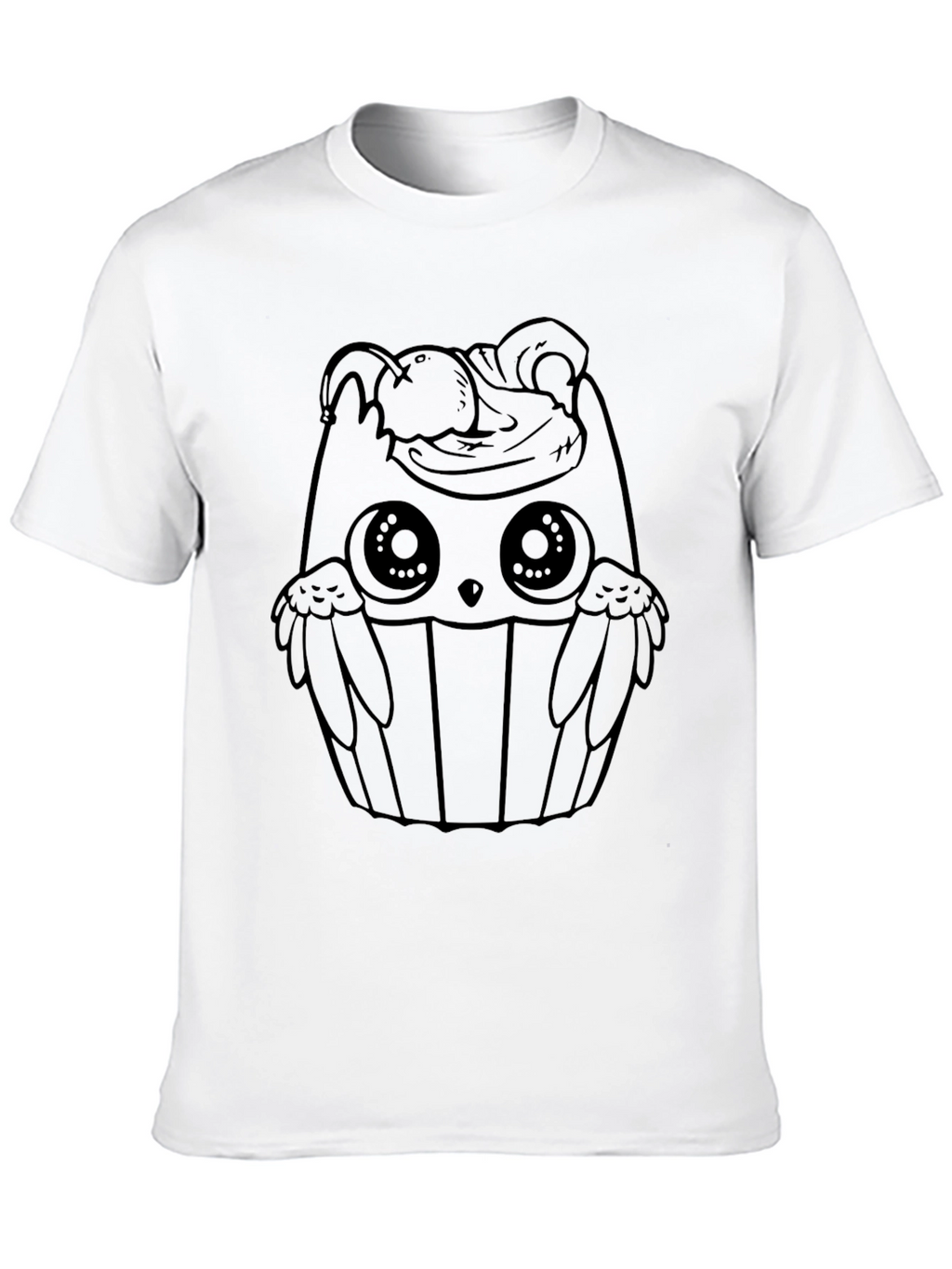 Cupcake Owl T-Shirt - Black Graphic Tee