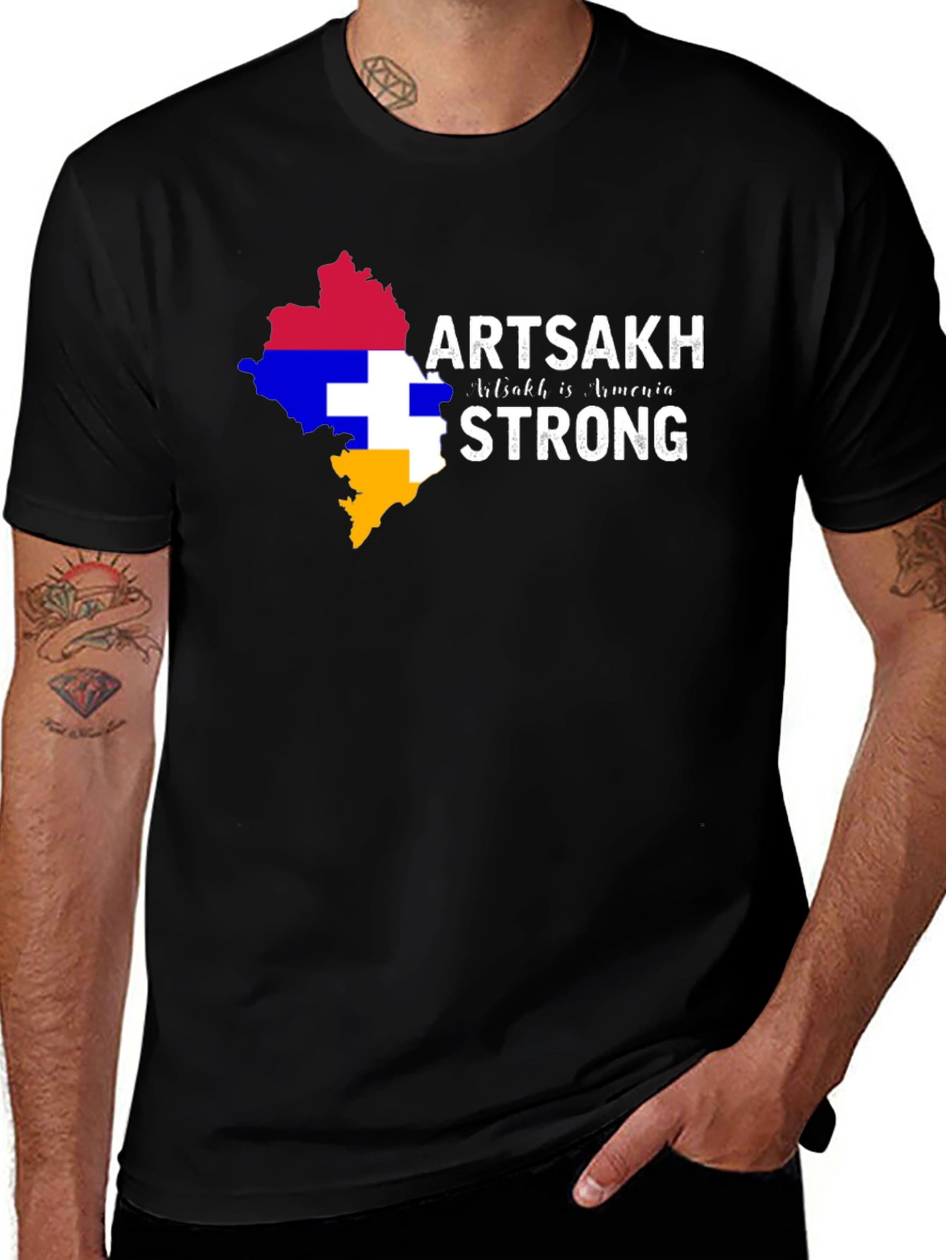 Artsakh Armenia Strong Graphic Tee