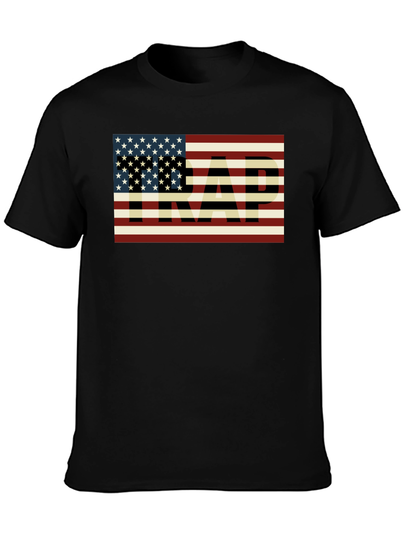 American Flag TRAP Graphic T-Shirt