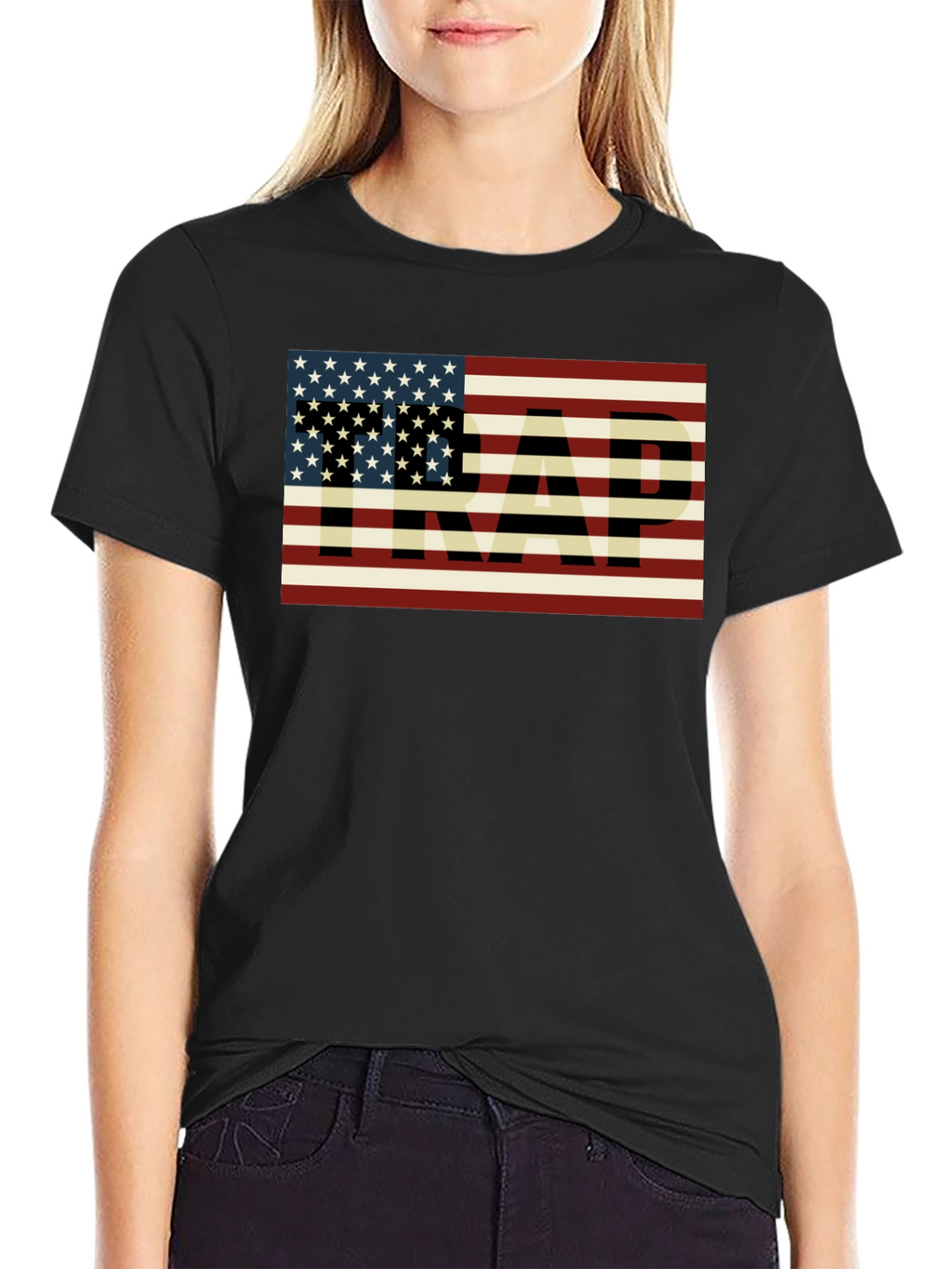 American Flag TRAP Graphic T-Shirt