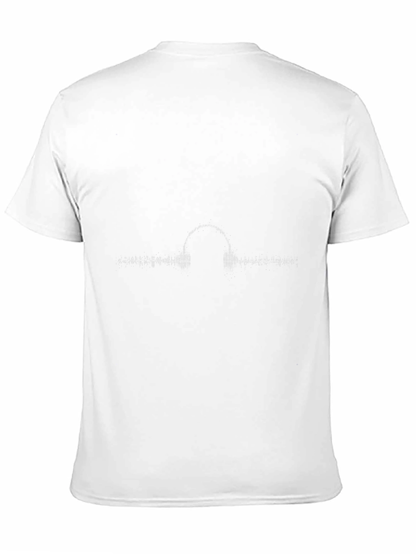 Black Graphic Tee - Headphones and Equalizer Design