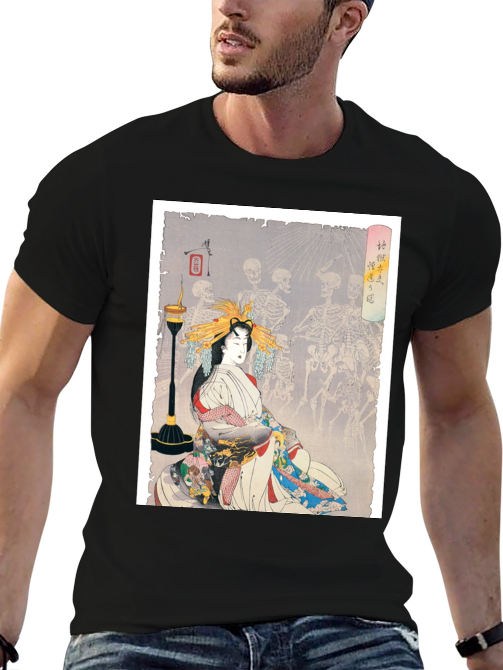 Geisha & Skeleton Dance Graphic Tee