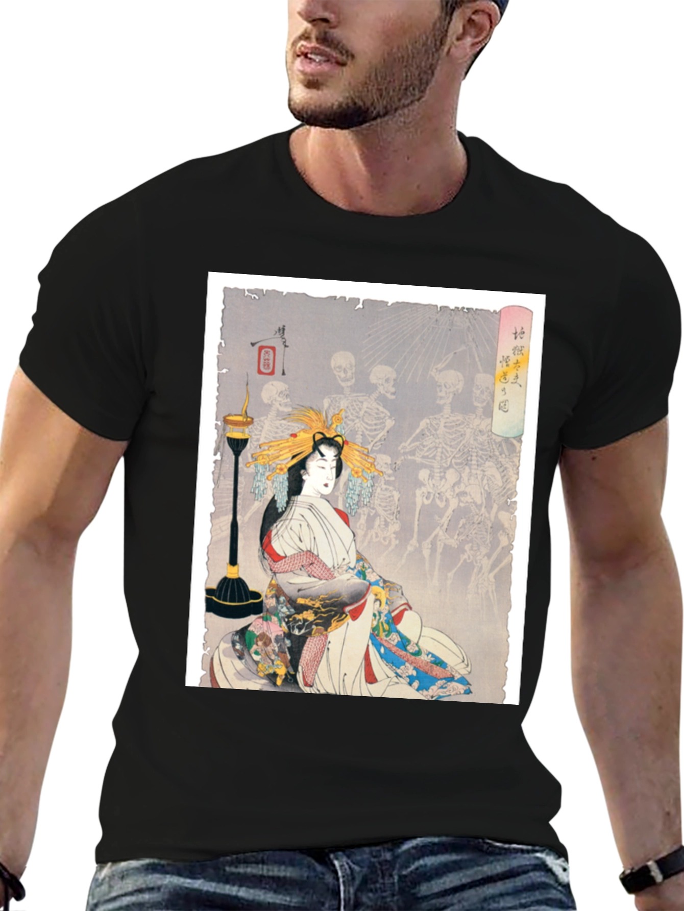 Geisha & Skeleton Dance Graphic Tee