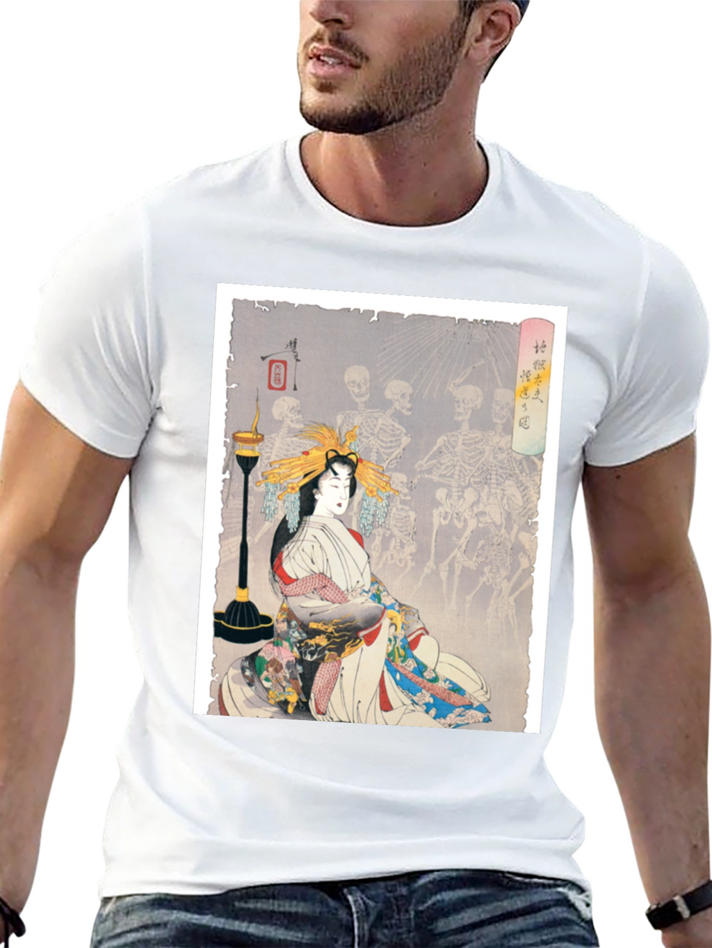 Geisha & Skeleton Dance Graphic Tee
