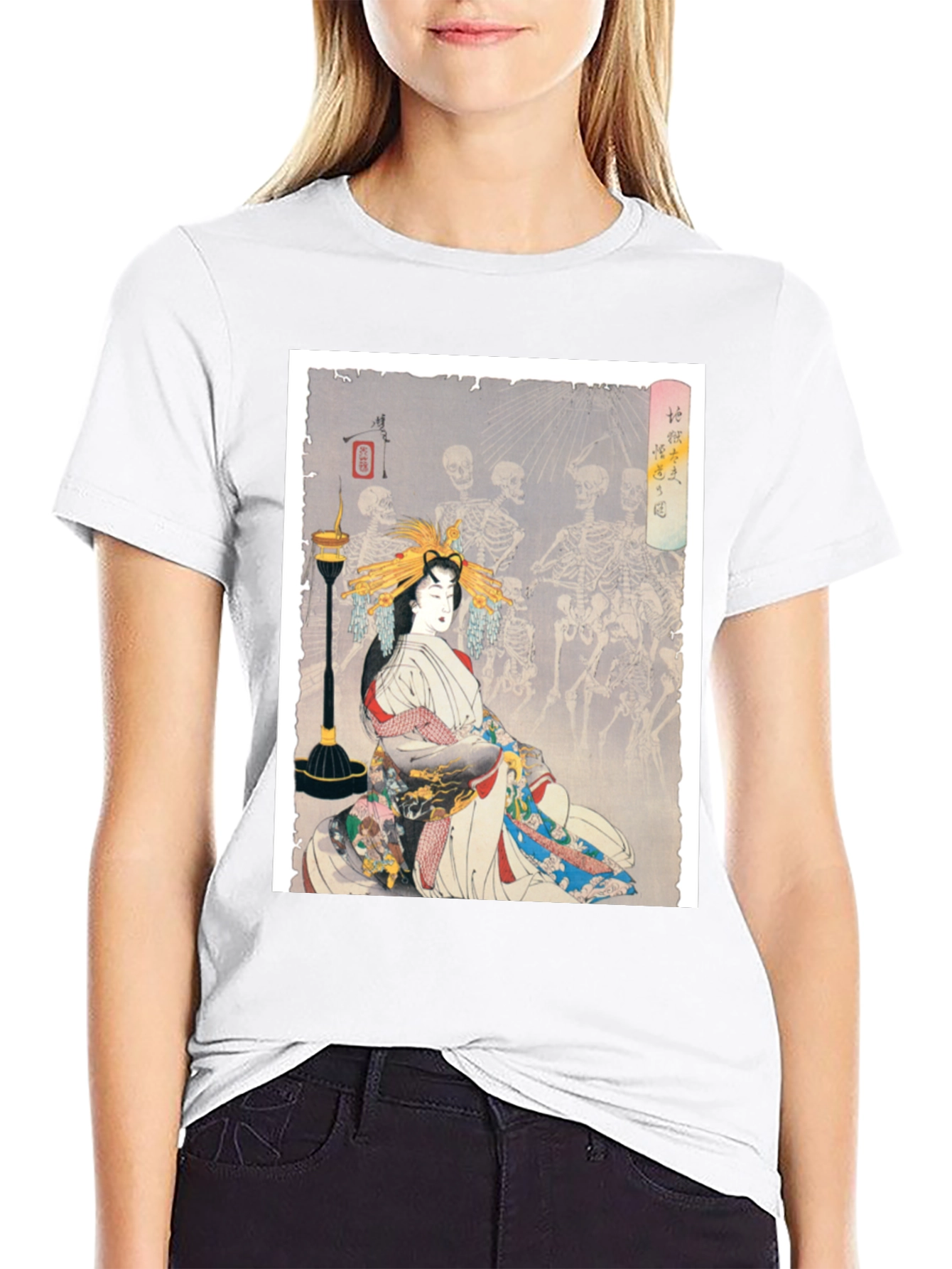Geisha & Skeleton Dance Graphic Tee